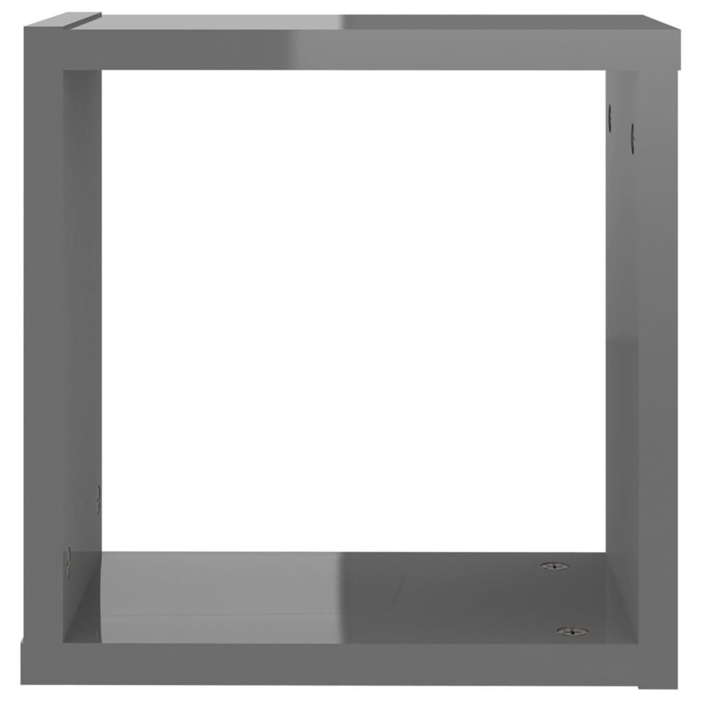 Hochglanz-Grau vidaXL cm Stk Regal Würfelregale 2 30x15x30