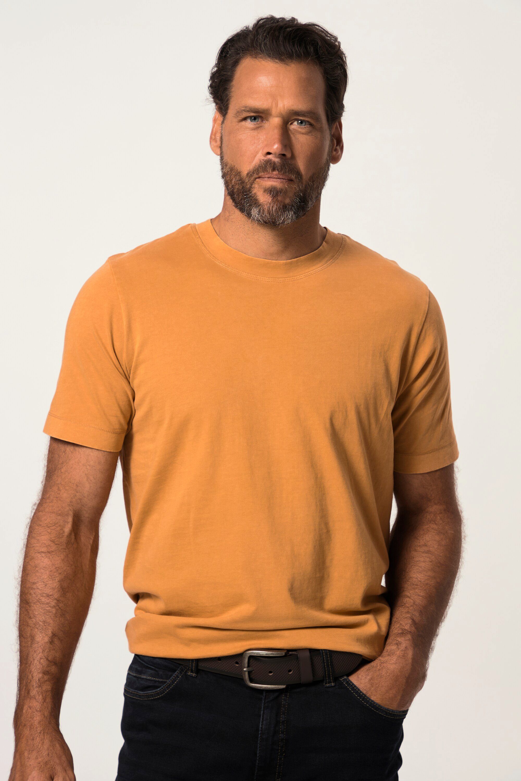 T-Shirt T-Shirt Halbarm Vintage Look Rundhals
