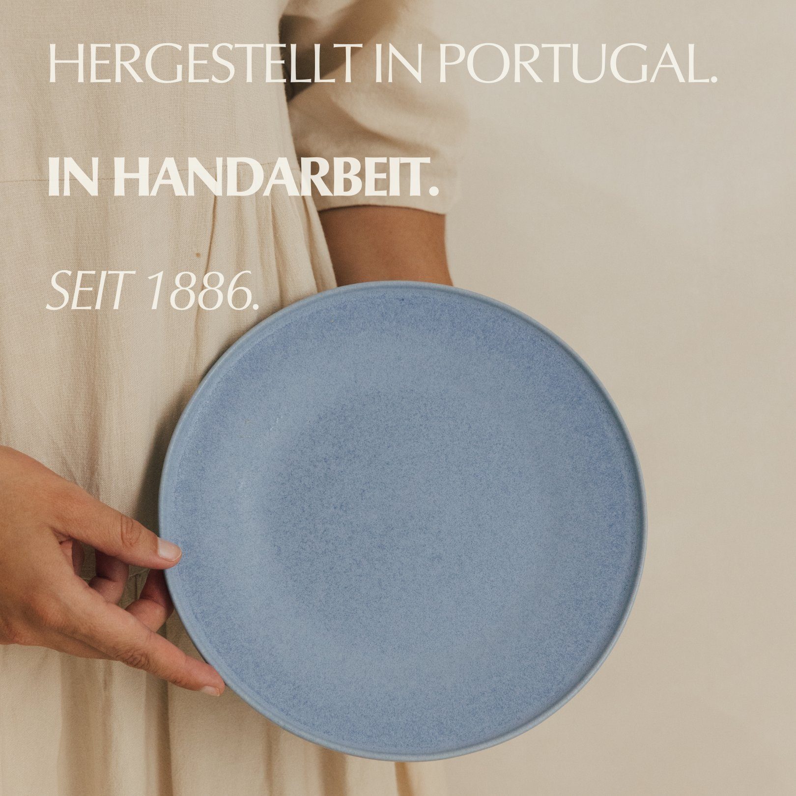 NAKOA Dessertteller NAKOA Keramik Desserrteller 4er Set, Kleine Teller, 22,5x2,5 cm