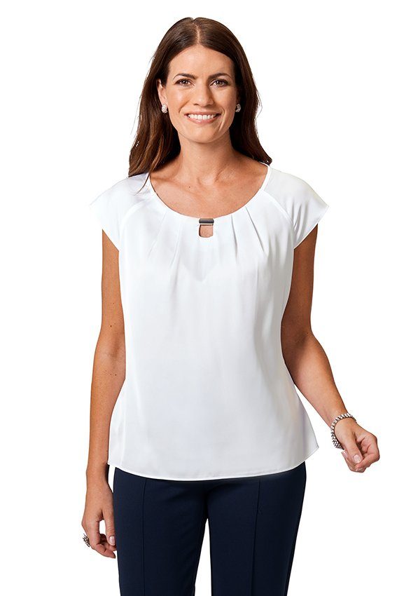 HERMANN LANGE Collection Shirttop mit Zierteil am Ausschnitt