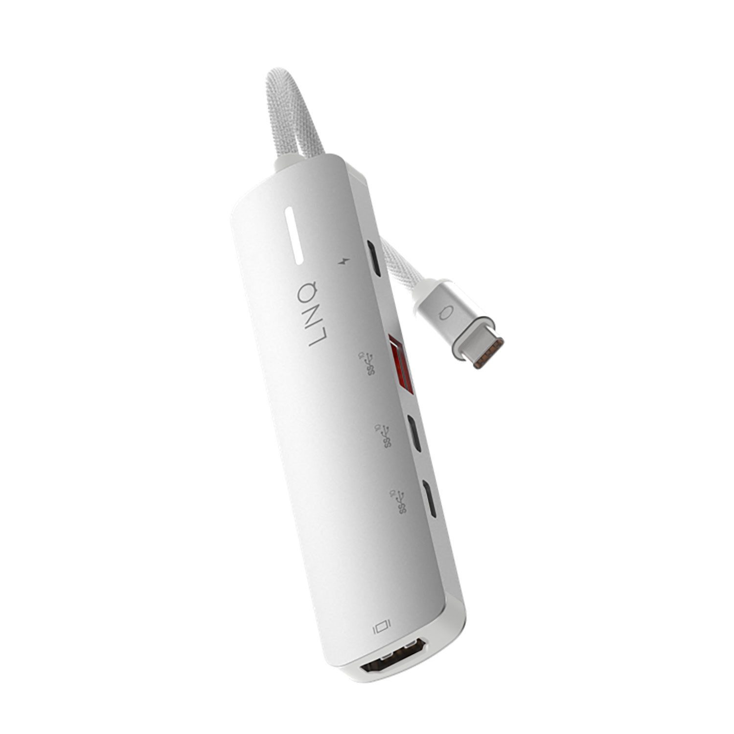 LINQ Connects LINQ 5in1 PRO USB-C Multiport Hub 140W Space Grey - White Neu Smartphone-Adapter