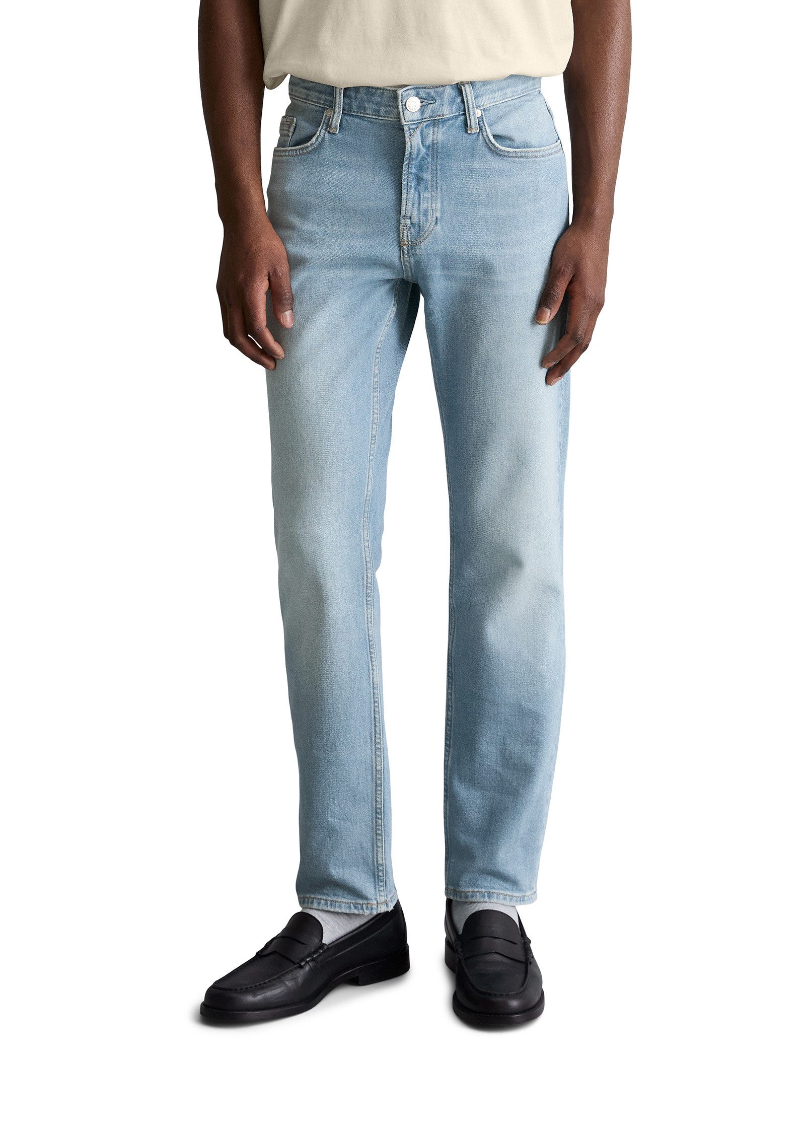 Slim-fit-Jeans aus Bio-Baumwolle-Mix
