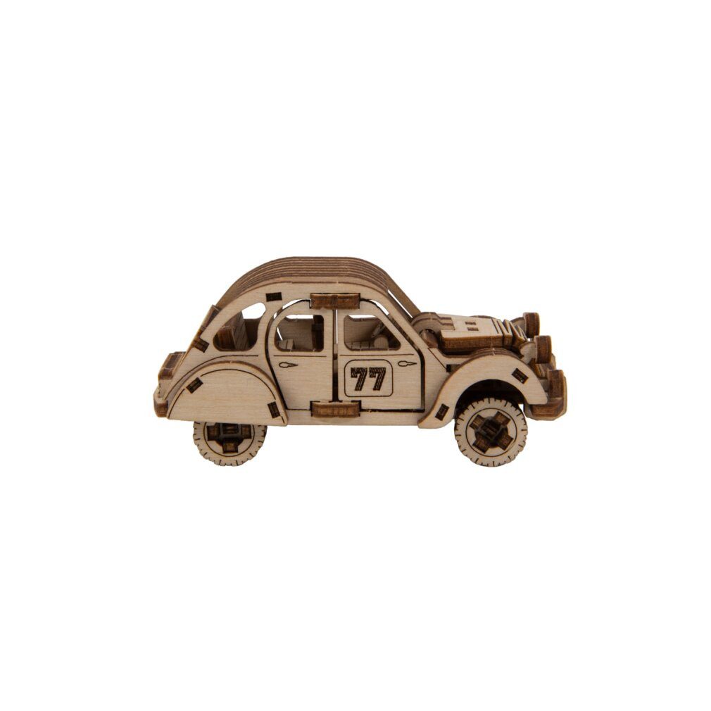 Wooden City Puzzle 3D Puzzle Superfast Rallye Auto Nr.2, Puzzleteile