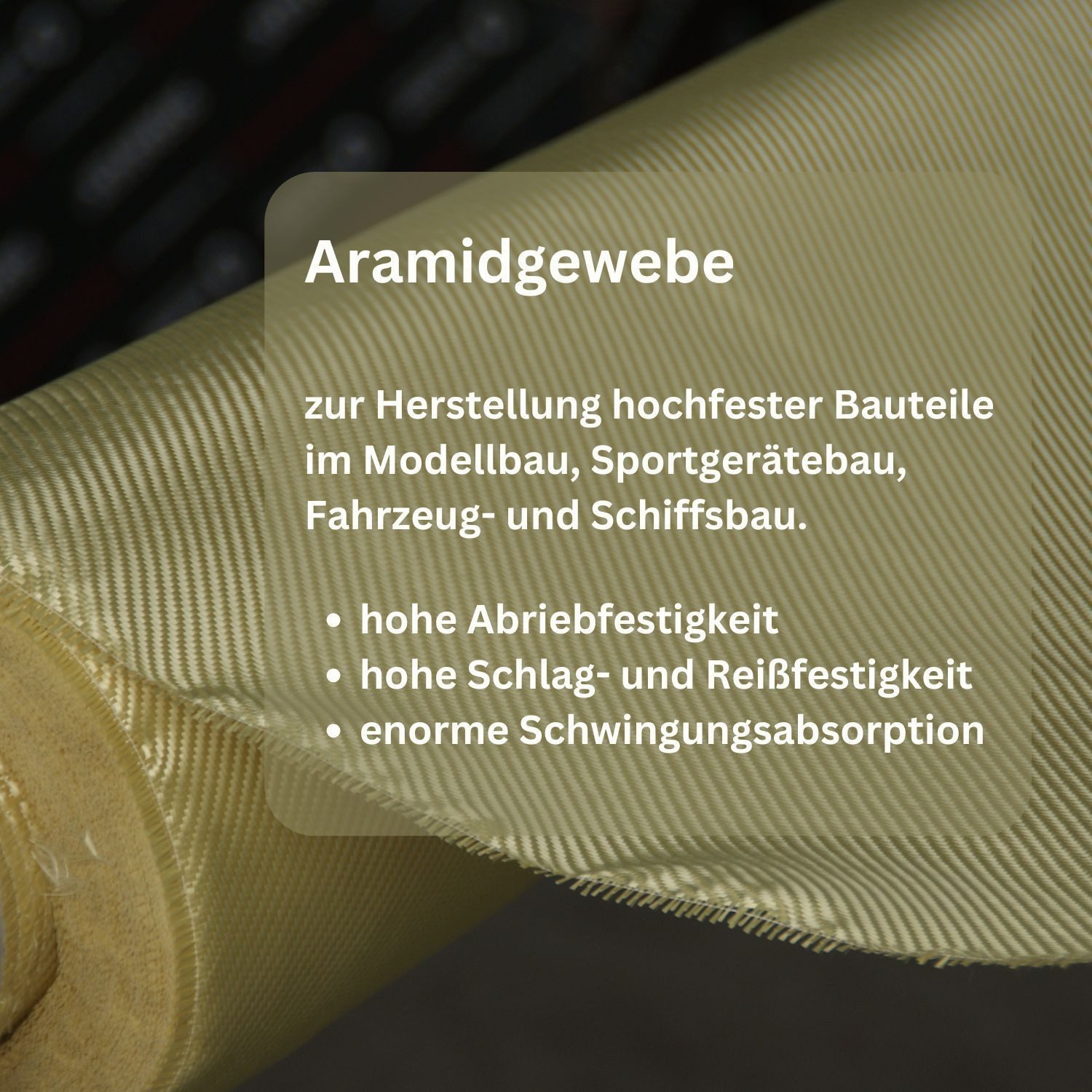 DD Composite Reparatur-Set 375g GFK Epoxidharz + 1m² Aramidgewebe 170g/m² Köper, 3-St. – Bild 3 von 5