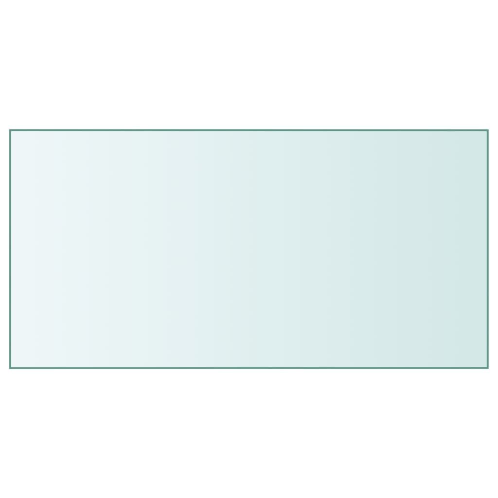 vidaXL Tischplatte, Tischplatte Transparent 50x100 cm Hartglas