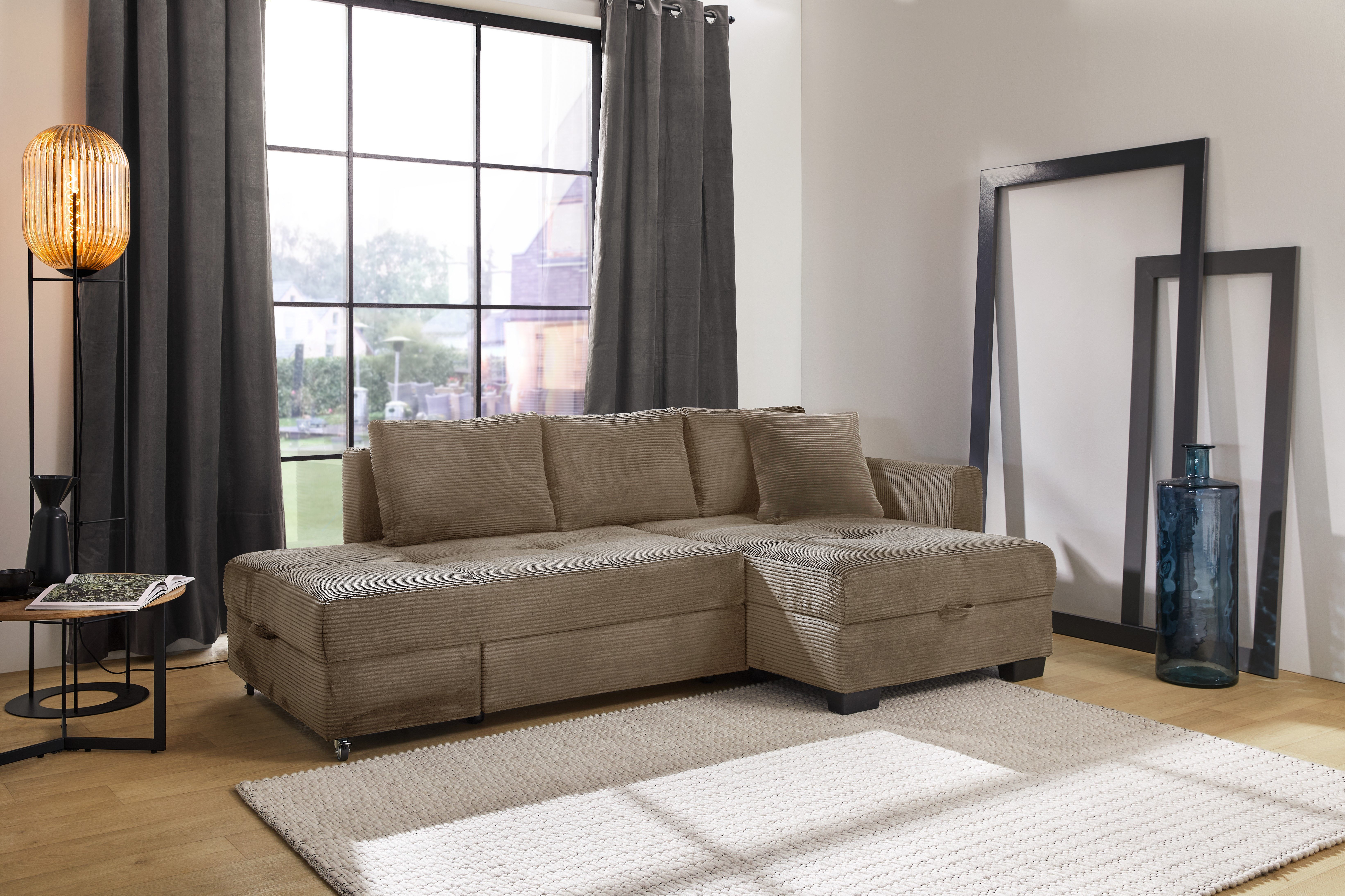 Jockenhöfer Gruppe Ecksofa Fantasy L-Form, B: 247 cm, Dreh-Schwenk-Ottomane günstig online kaufen