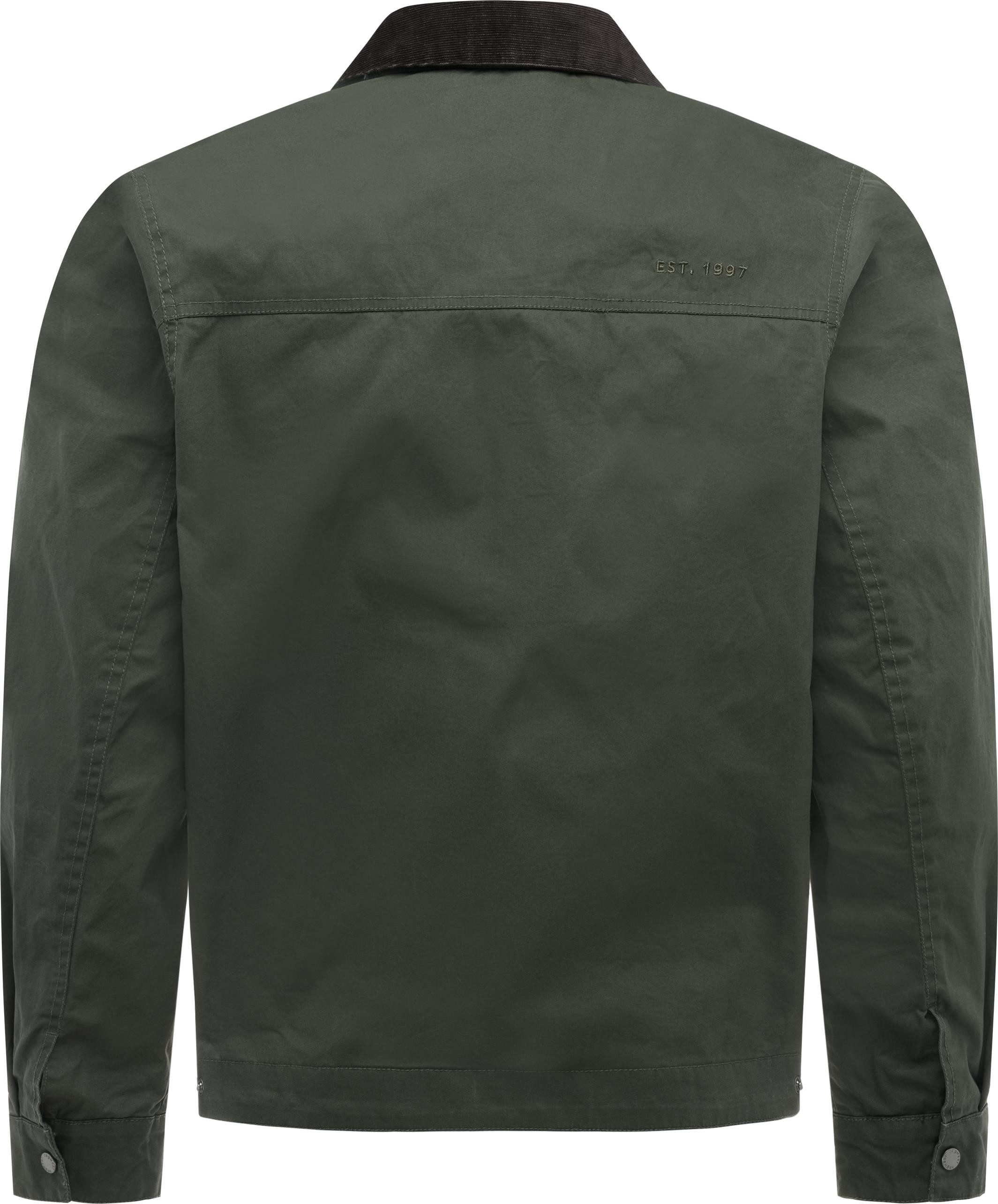 Ragwear Hemdjacke Hertan Vintage Leichte Herren Übergangsjacke mit Hemdkragen