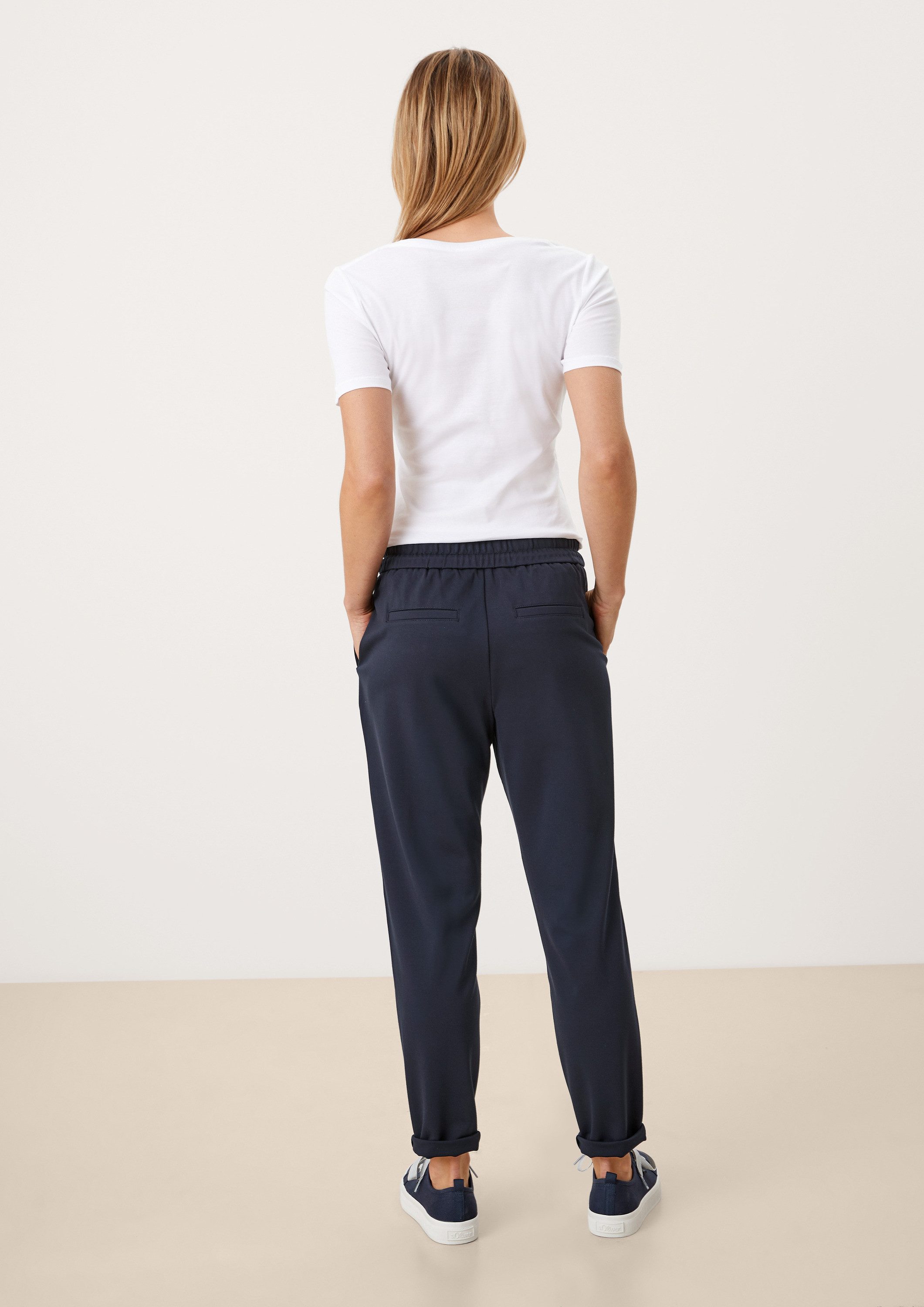 s.Oliver Jogginghose Hose Regular Fit: Interlock-Jogpants