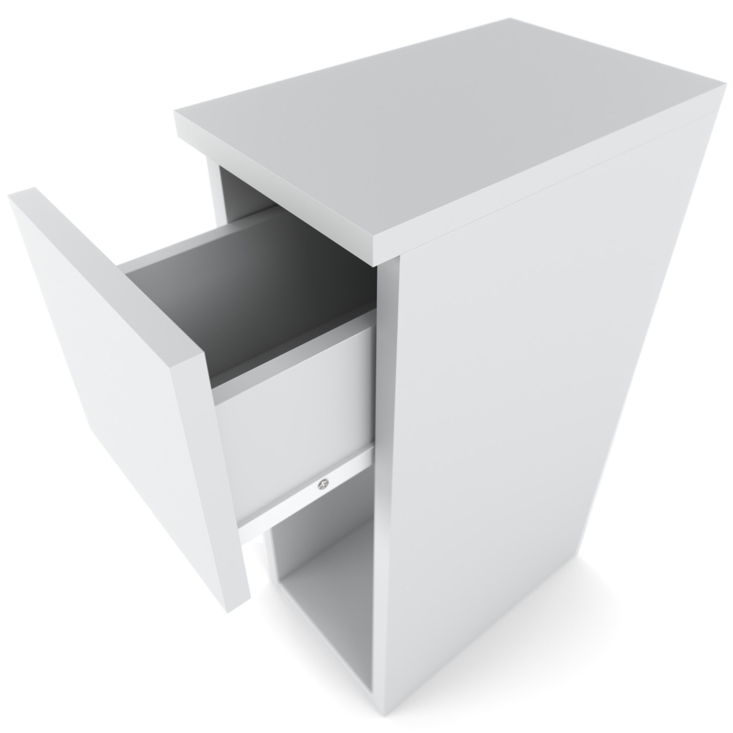 KOSETO Nachtkonsole Nachttisch mit 1 Schublade – 20x30x55 cm – für Schlafzi günstig online kaufen