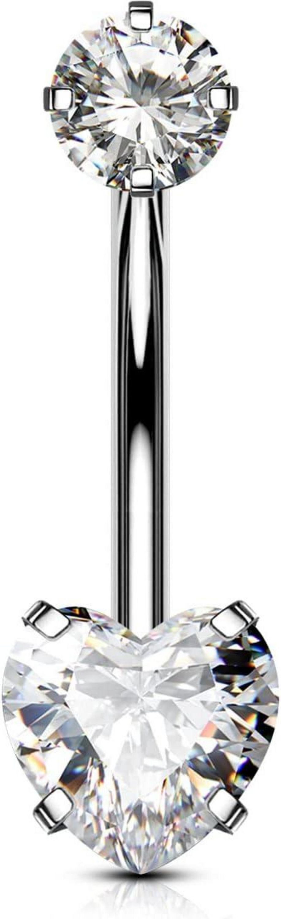 LuxusKollektion Bauchnabelpiercing Bauchnabelpiercing Titan 12mm 14G günstig online kaufen