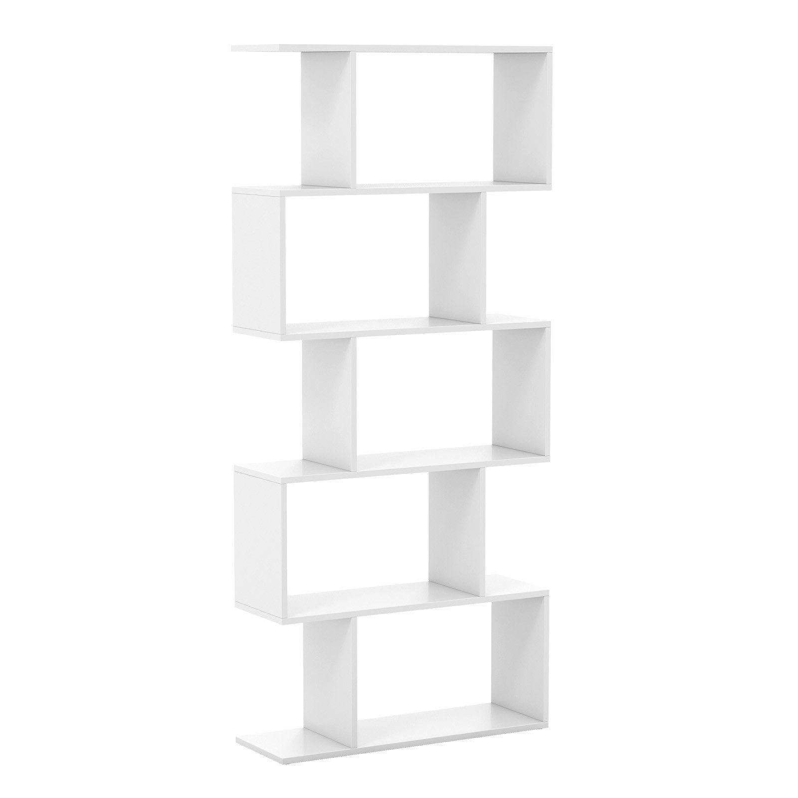 COSTWAY Bücherregal, Raumteiler mit 5 Ebenen, 70 x 23,5 x 158 cm günstig online kaufen