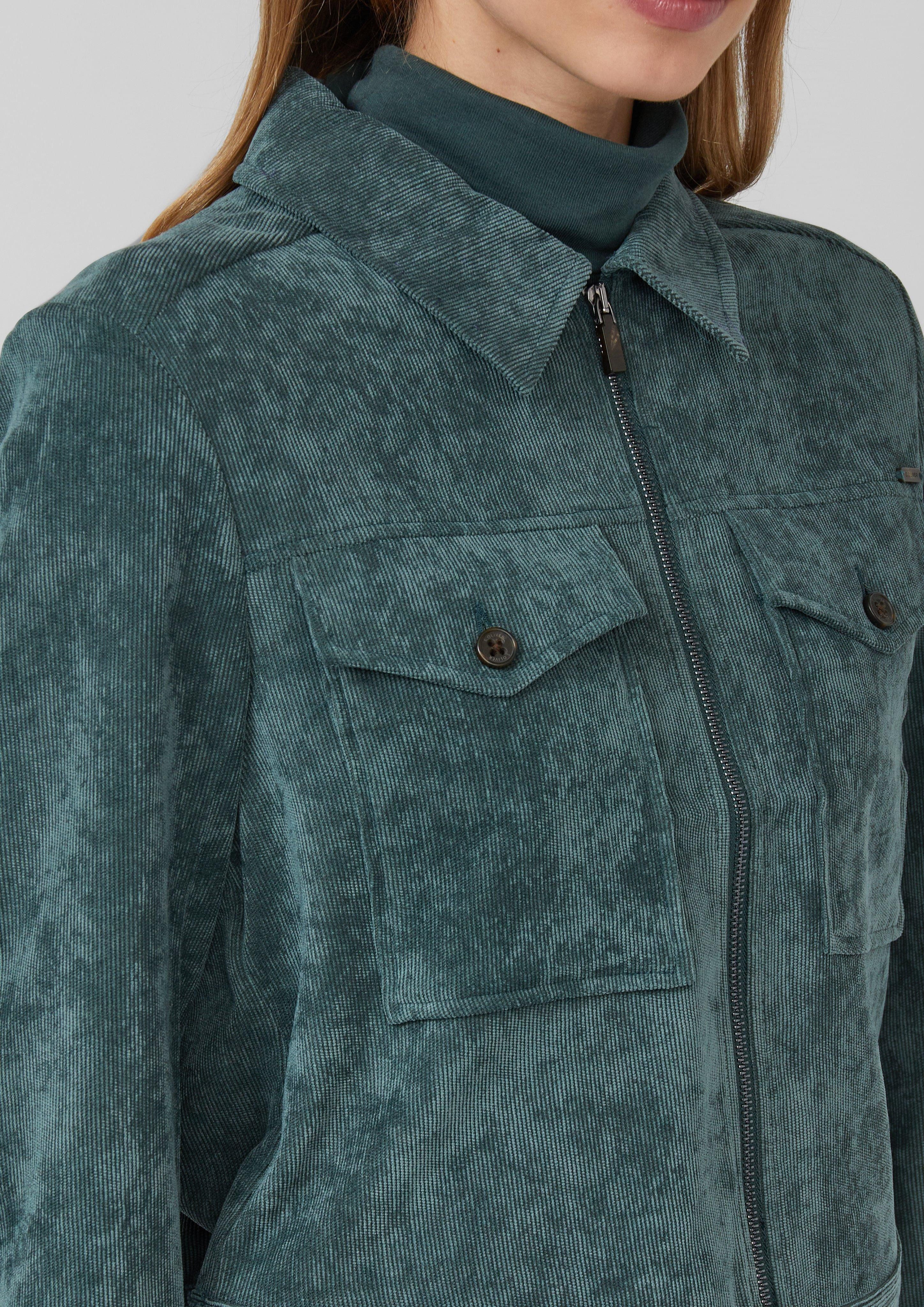 s.Oliver Funktionsjacke Verkürzte Cordjacke mit aufgesetzten günstig online kaufen