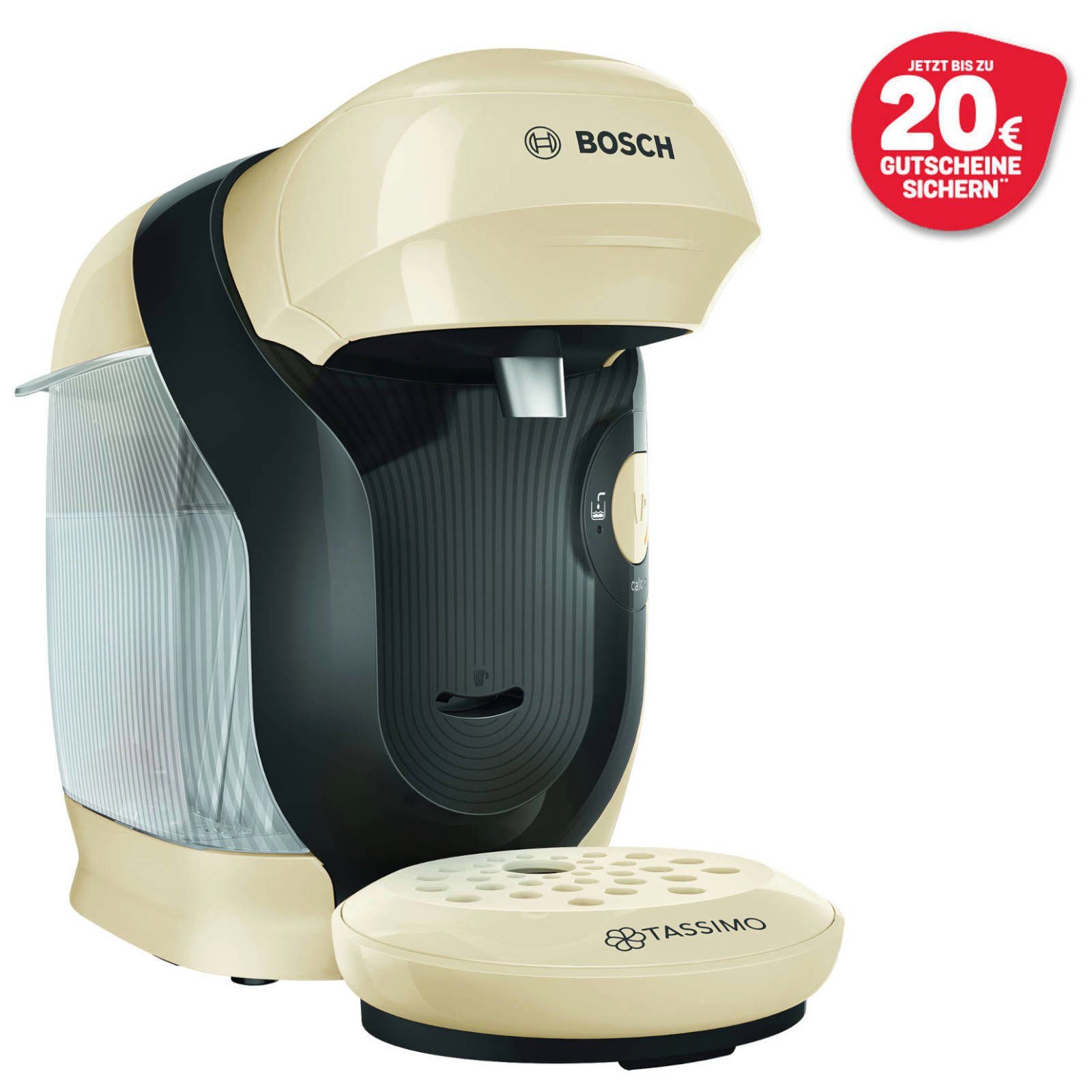 TASSIMO Kapselmaschine TAS1107 Style Cream Creme + 20 € Gutschein ...