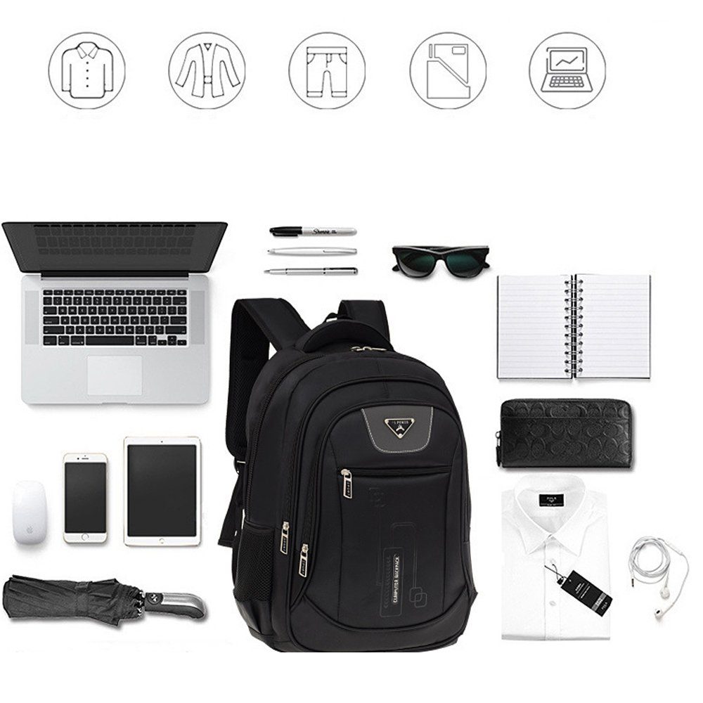 15.6 Rucksack Rucksack Arbeit Bedee Laptop für Business Schulrucksack), Herren Rucksack Reisen Großer Wasserdicht für Zoll Notebook (Laptop-Rucksäcke, Backpack