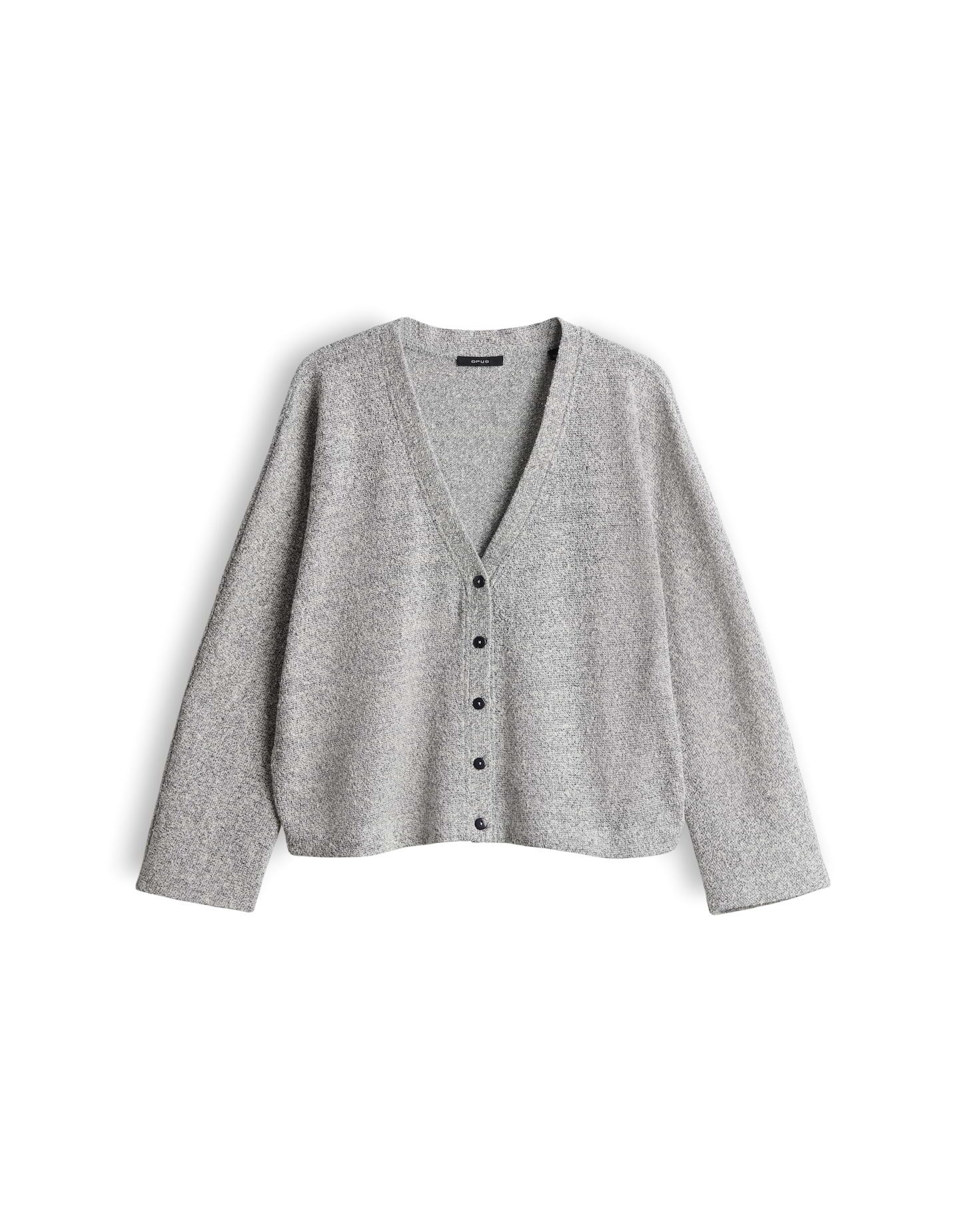 OPUS 3/4-Arm-Shirt mit Mélange Effekt Softes Material für entspannte Everyday Styles