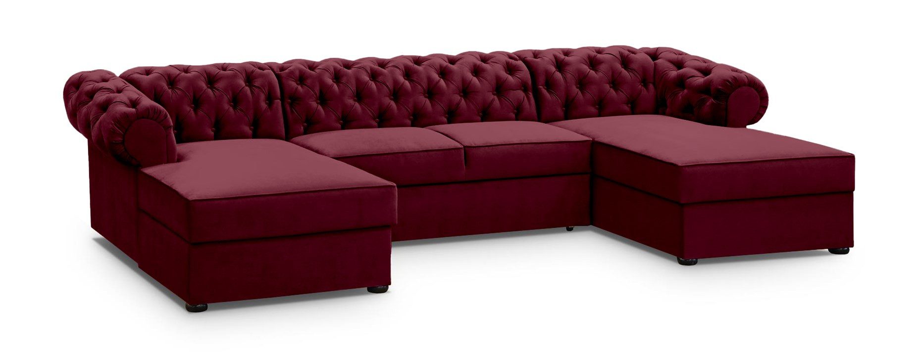 Beautysofa Ecksofa mit Schlaffunktion und zwei Bettkasten Chester U, hochwe günstig online kaufen