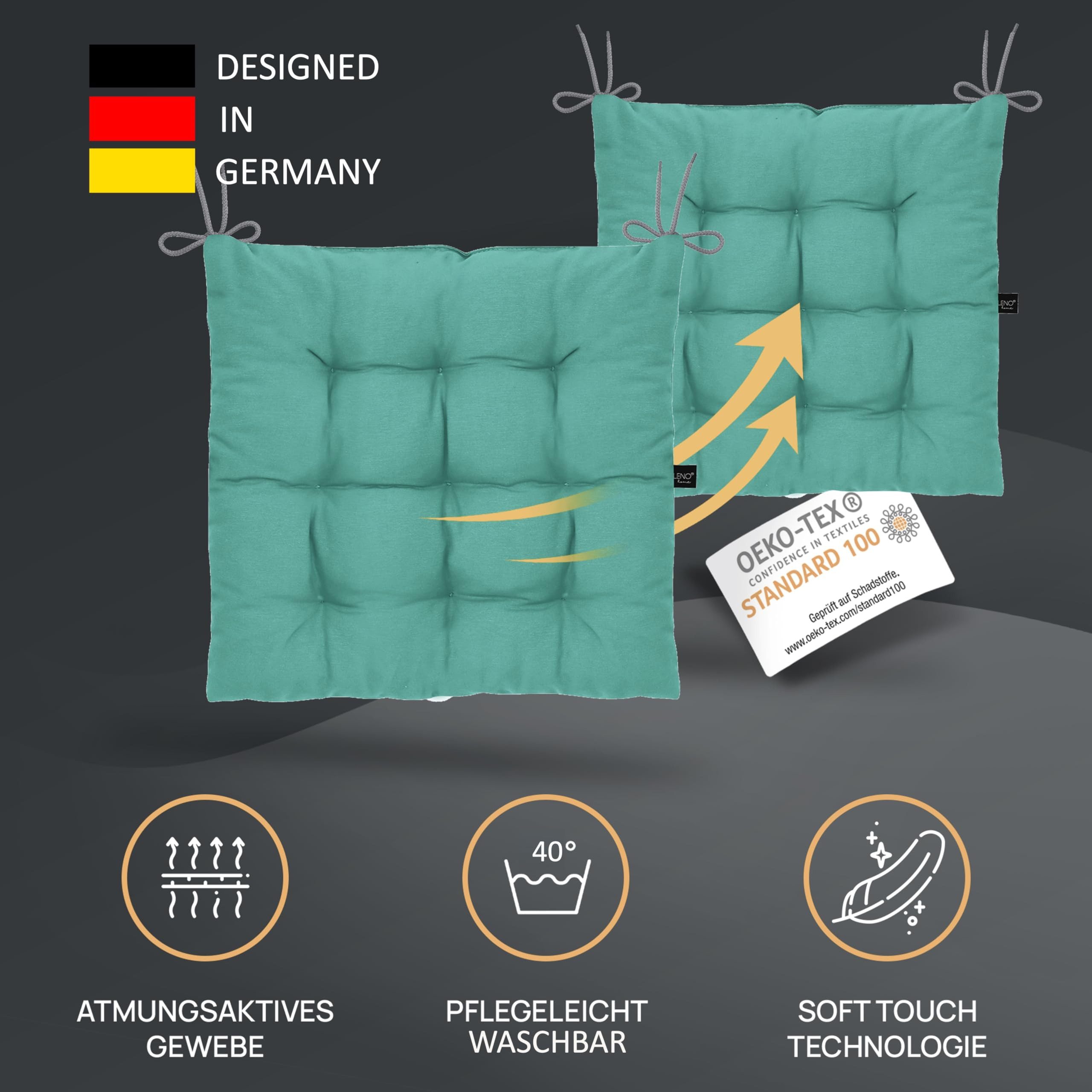 LILENO HOME Stuhlkissen Sitzkissen für Gartenstuhl, günstig online kaufen