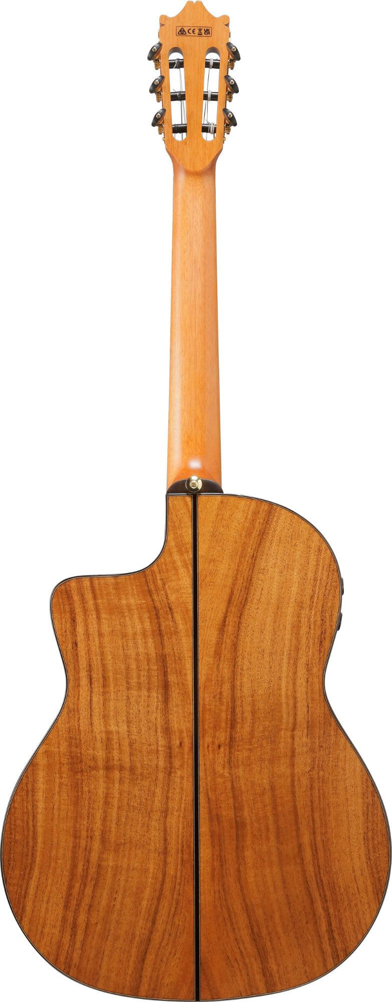 Ibanez Konzertgitarre GA360TCE-TBK Thinline-Konzertgitarre Black High Gloss, 4/4, Thinline-Konzertgitarre mit zwei Tonabnehmern und Cutaway