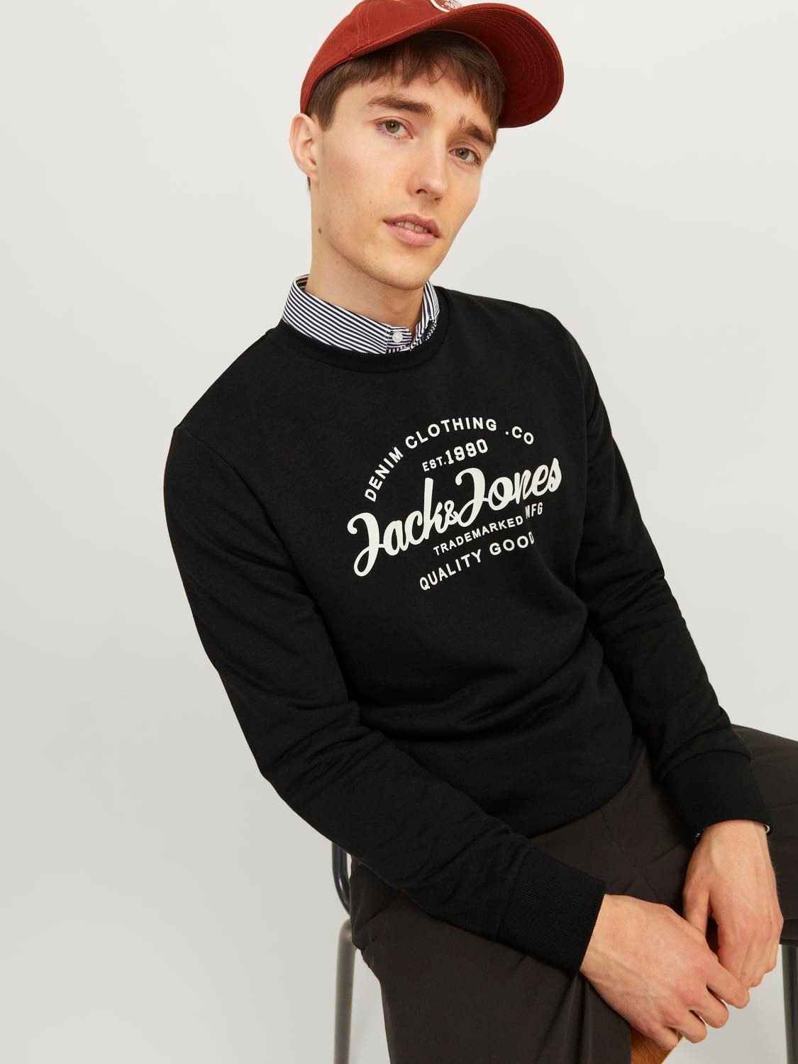 Jack & Jones Sweatshirt JJFOREST SWEAT CREW NECK günstig online kaufen