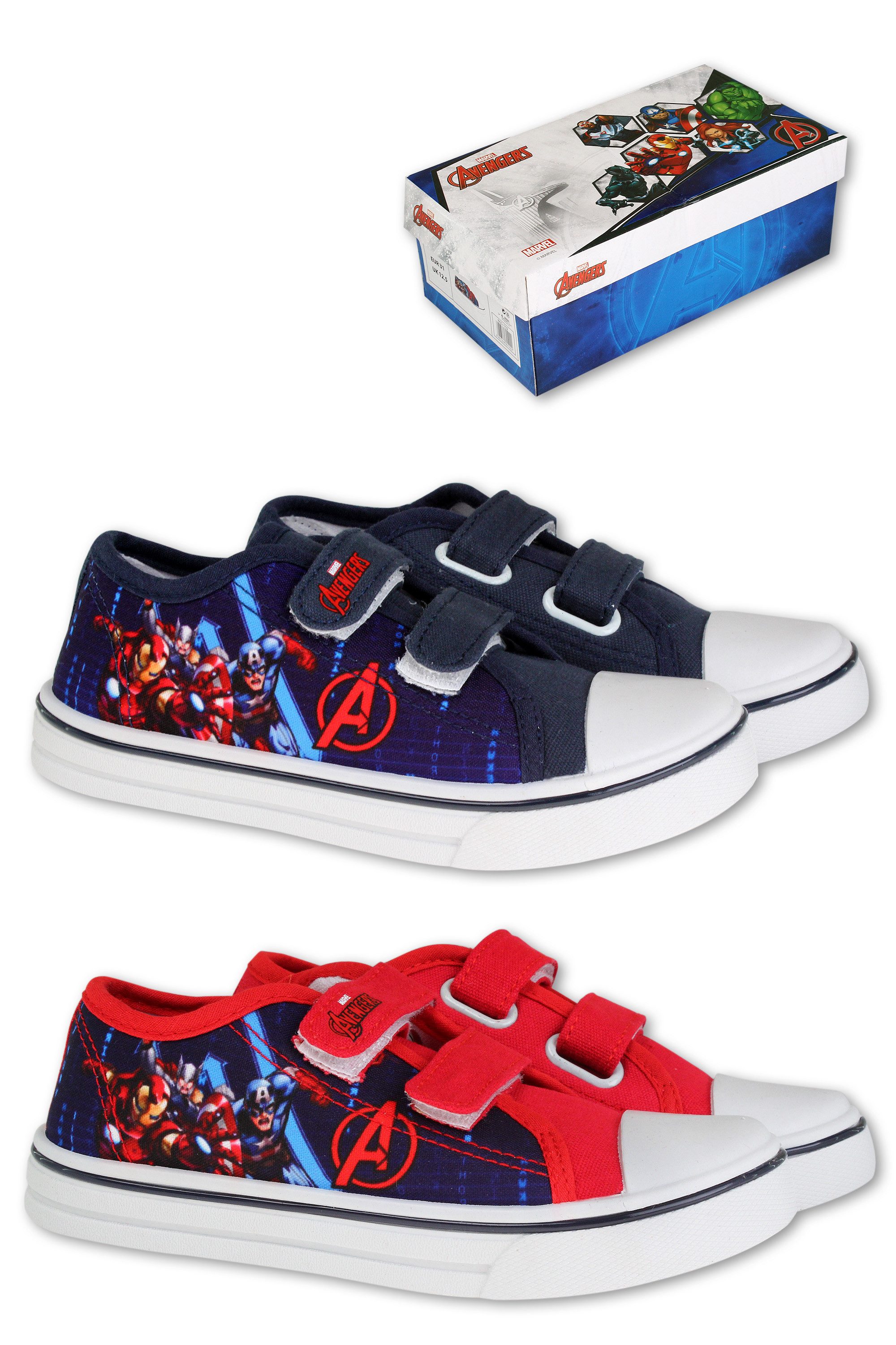 The AVENGERS Marvel Avengers Sneaker Jungen schuhe Hausschuhr Sneaker Jungenschuhe Klettverschluss