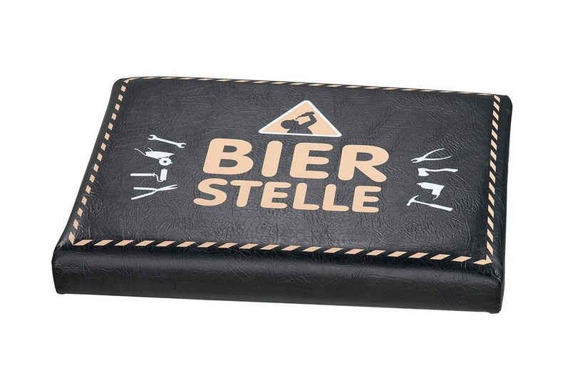 GILDE Sitzkissen »Sitzpolster für Getränkekiste - Bierstelle«