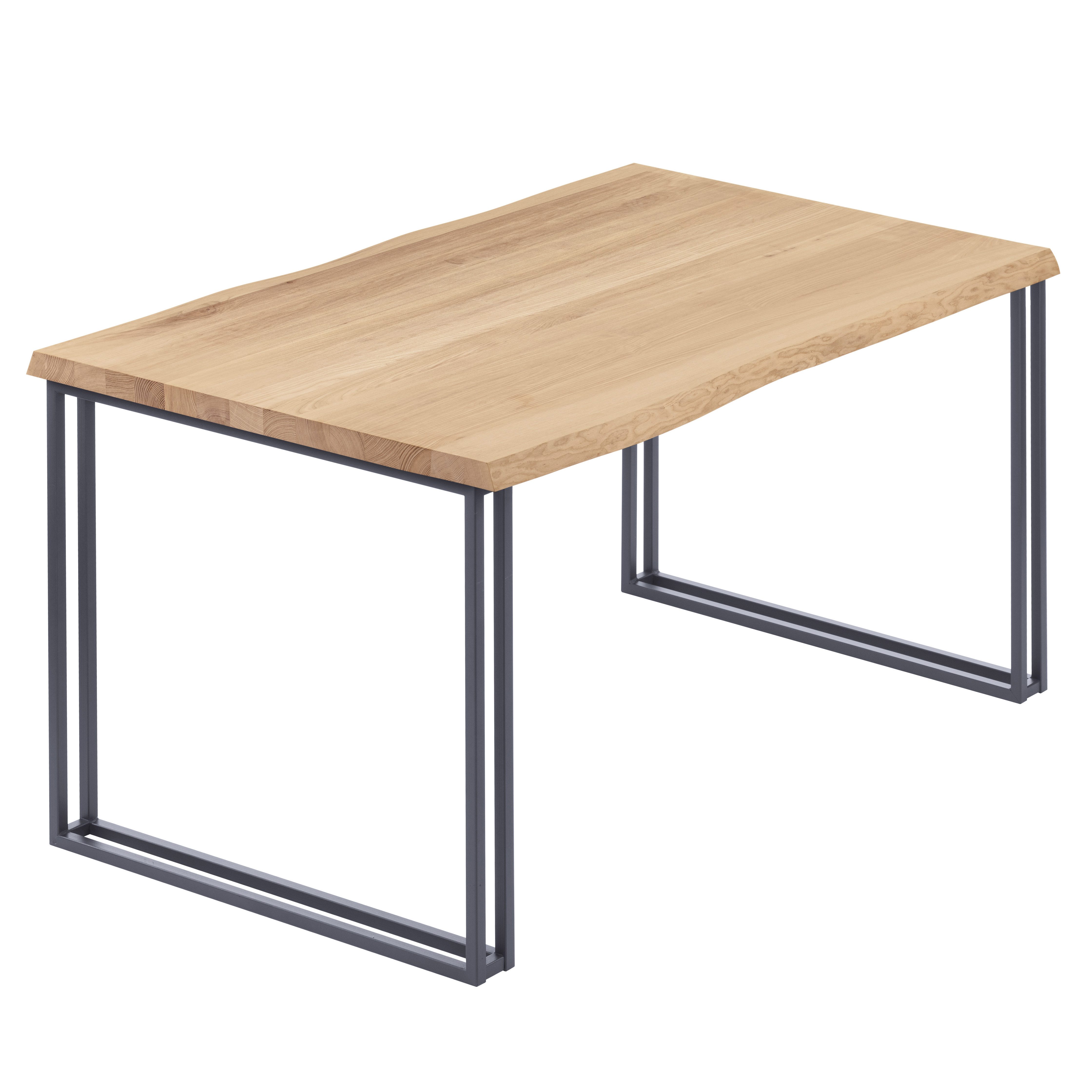LAMO Manufaktur Baumkantentisch Frame Esstisch Massivholz günstig online kaufen