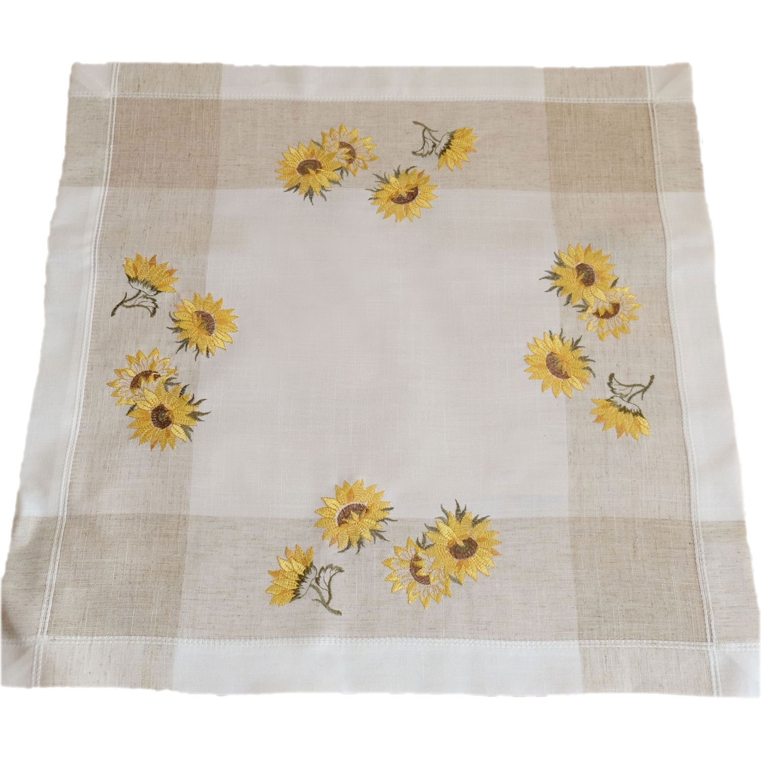 texpot Tischdecke Tischläufer Stickerei Sonnenblumen Frühling günstig online kaufen