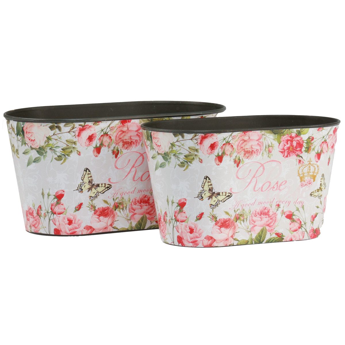 Viana Blumentopf Pflanztöpfe Set Rosen Dekogefäß günstig online kaufen