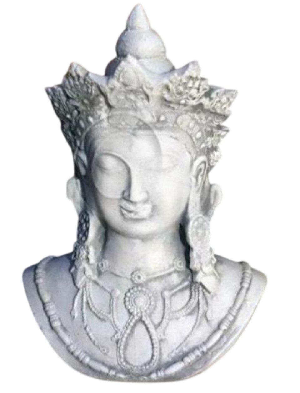Buddhafigur Buddha-Figur Skulptur Garten-Dekoration aus Stein für Terrasse S101217