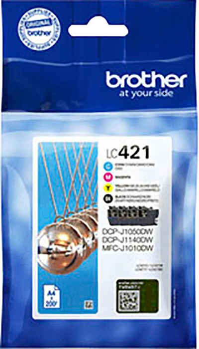 Brother LC421VALDR Tintenpatrone (Packung, 4-tlg)