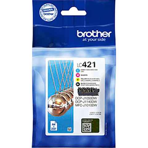 Brother LC421VALDR Tintenpatrone (Packung, 4-tlg)