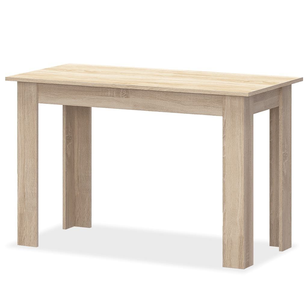 Eiche, und Bänke Essgruppe Tisch Essgruppe (3-tlg) vidaXL 3-tlg. Holzwerkstoff