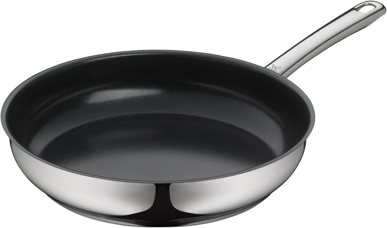WMF Bratpfanne Devil, Ø 28 cm, Pfanne Induktion mit Antihaftversiegelung, Cromargan® Edelstahl Rostfrei 18/10, TransTherm®-Allherdboden, für alle Herdarten geeignet, Edelstahlgriff