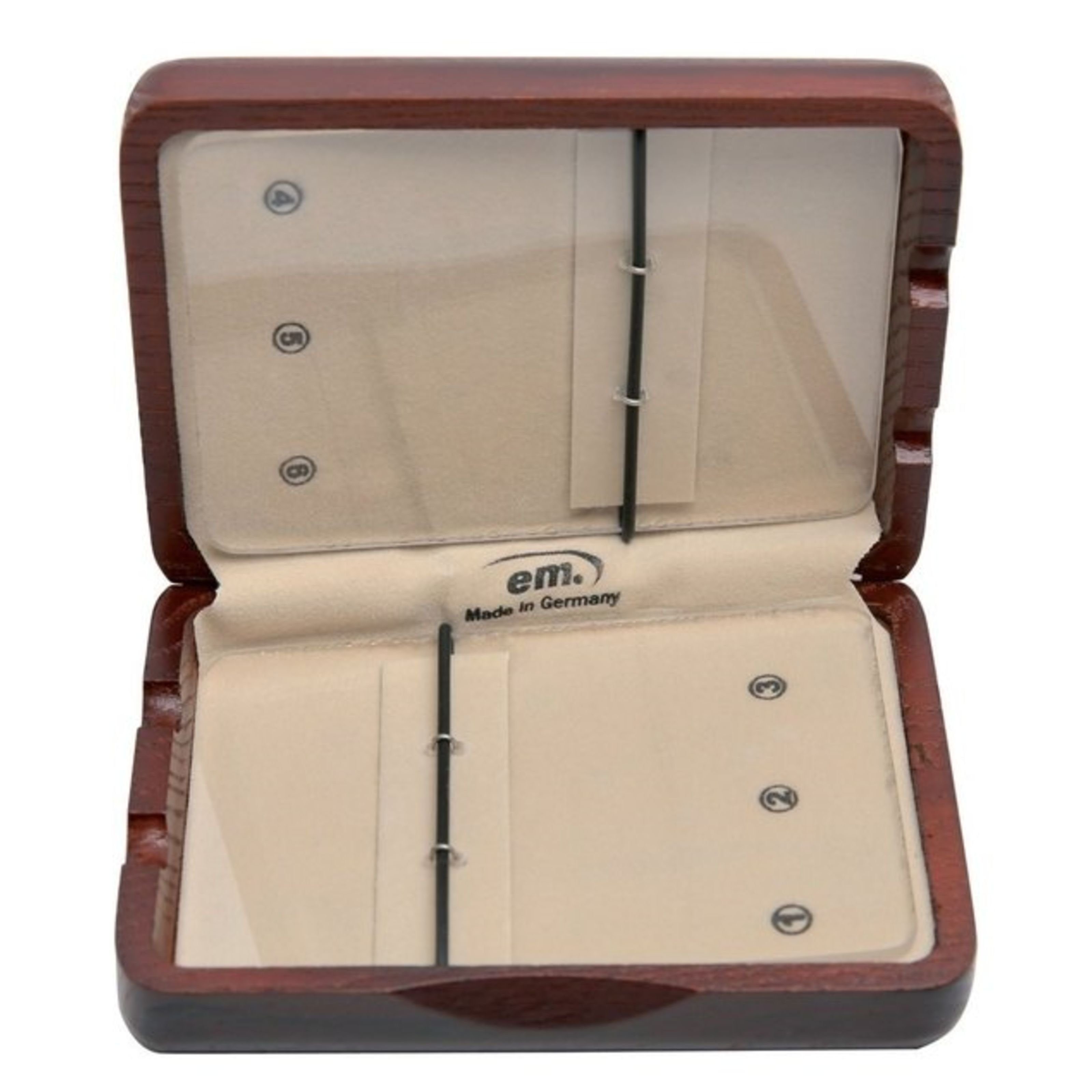 Gewa Klarinette, Blätteretui Klarinette Massivholz für 6 Blätter, Zubehör für Blasinstrumente, Sonstiges Zubehör Holzbläser, Blätteretui Klarinette Massivholz für 6 Blätter - Zubehör für