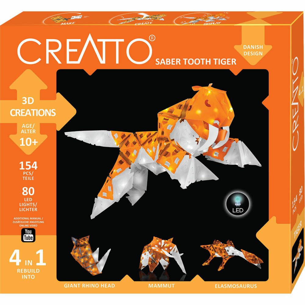 Kosmos Kreativset Creatto Säbelzahntiger Saber Tooth Tiger