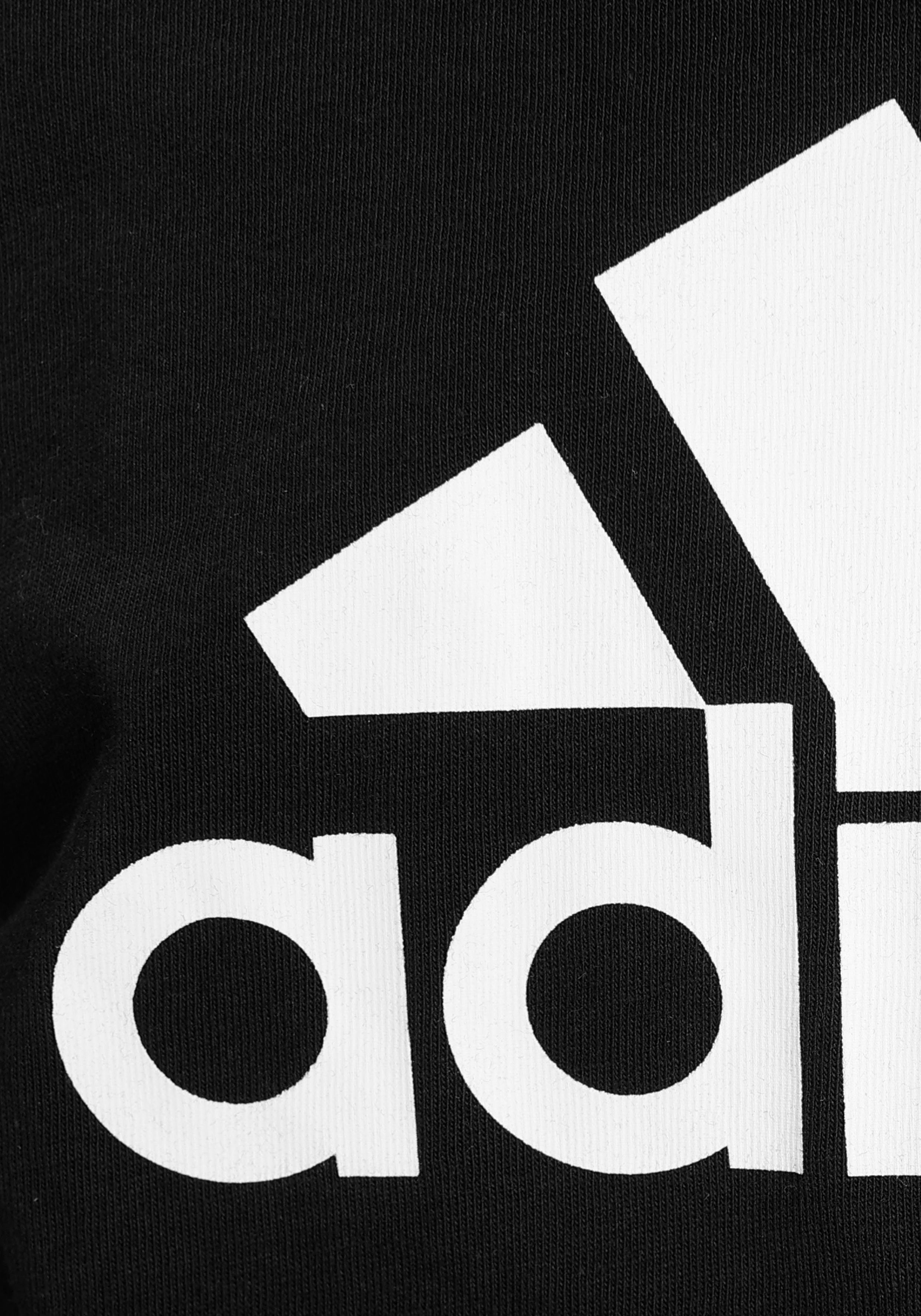 White ESSENTIALS Sportswear Black LOGO / COTTON T-Shirt adidas BIG