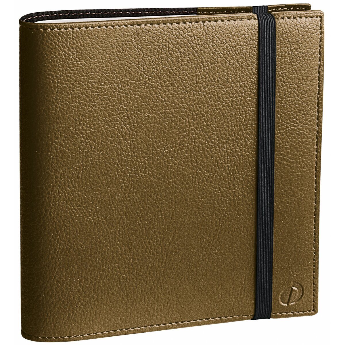 Quo Vadis Buchkalender Terminkalender Time & Life Medium 16x16cm Metallic-Khaki 2026