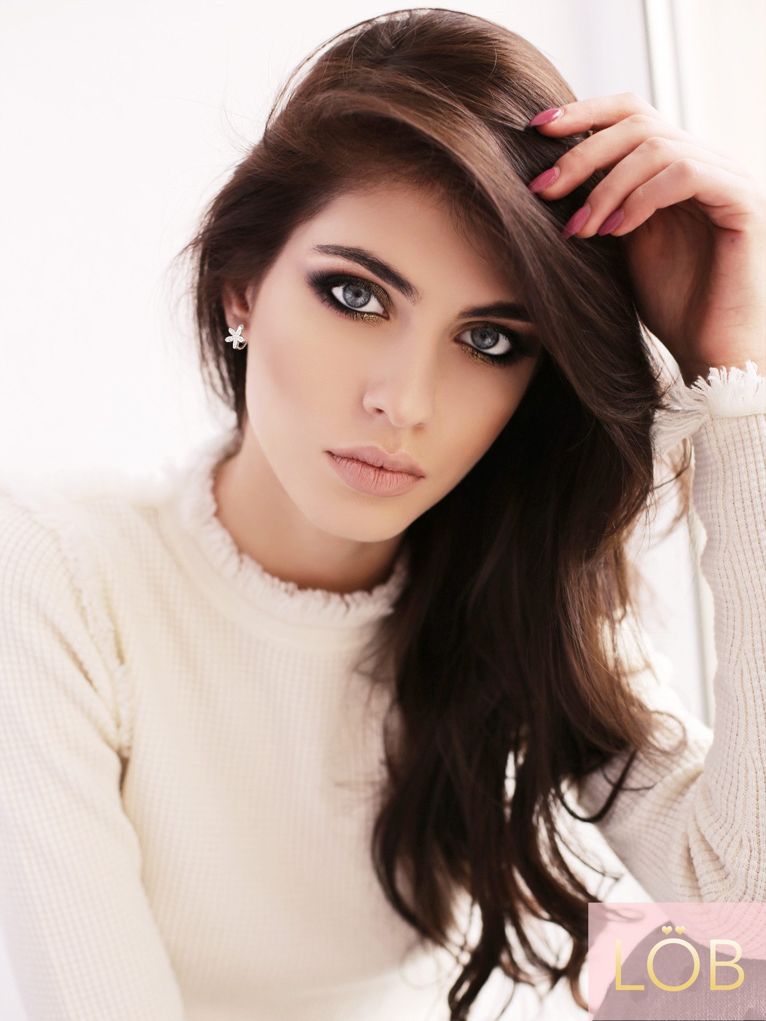 LÖB Ohrklemme Silber Ohrklemme Blumen Zirkonia Ear Cuff Fake Ohr Piercing R günstig online kaufen