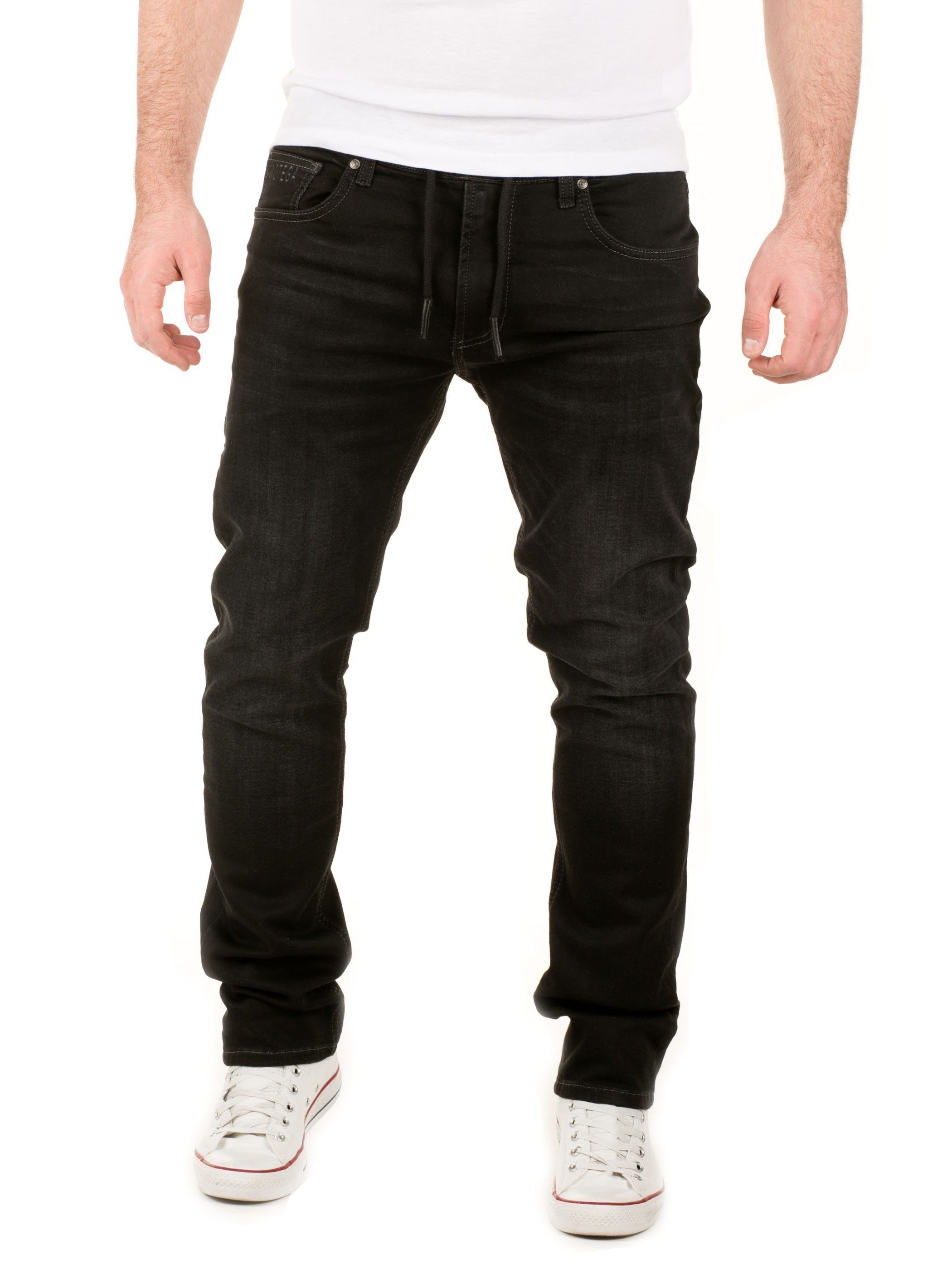 WOTEGA Slim-fit-Jeans Herren Jogginghose in Jeans-Look Noah Stretch Hose in Jogging Jeans Sweathosen Denim