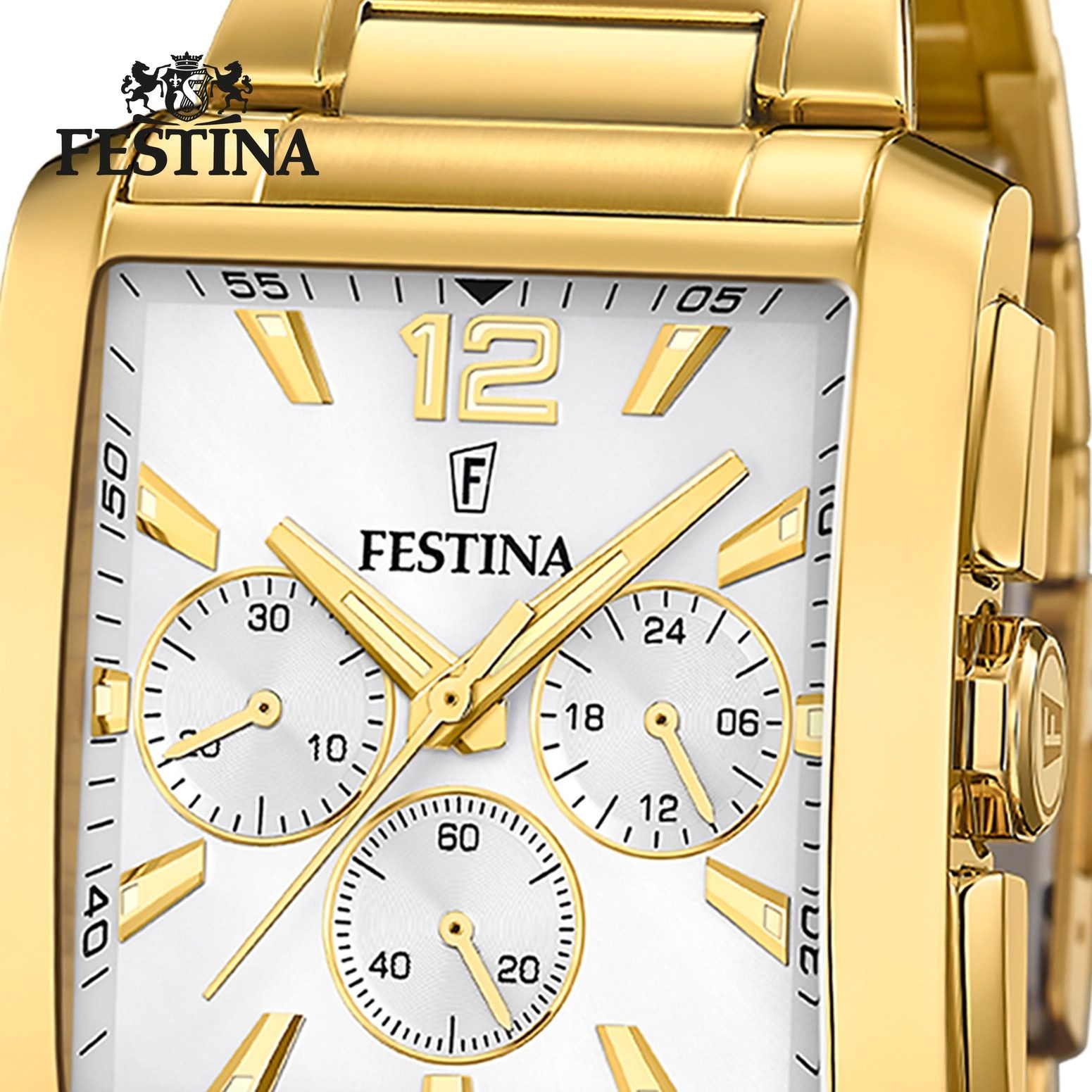 Festina Chronograph Festina Herrenuhr Edelstahl gold, (Chronograph), Herren günstig online kaufen
