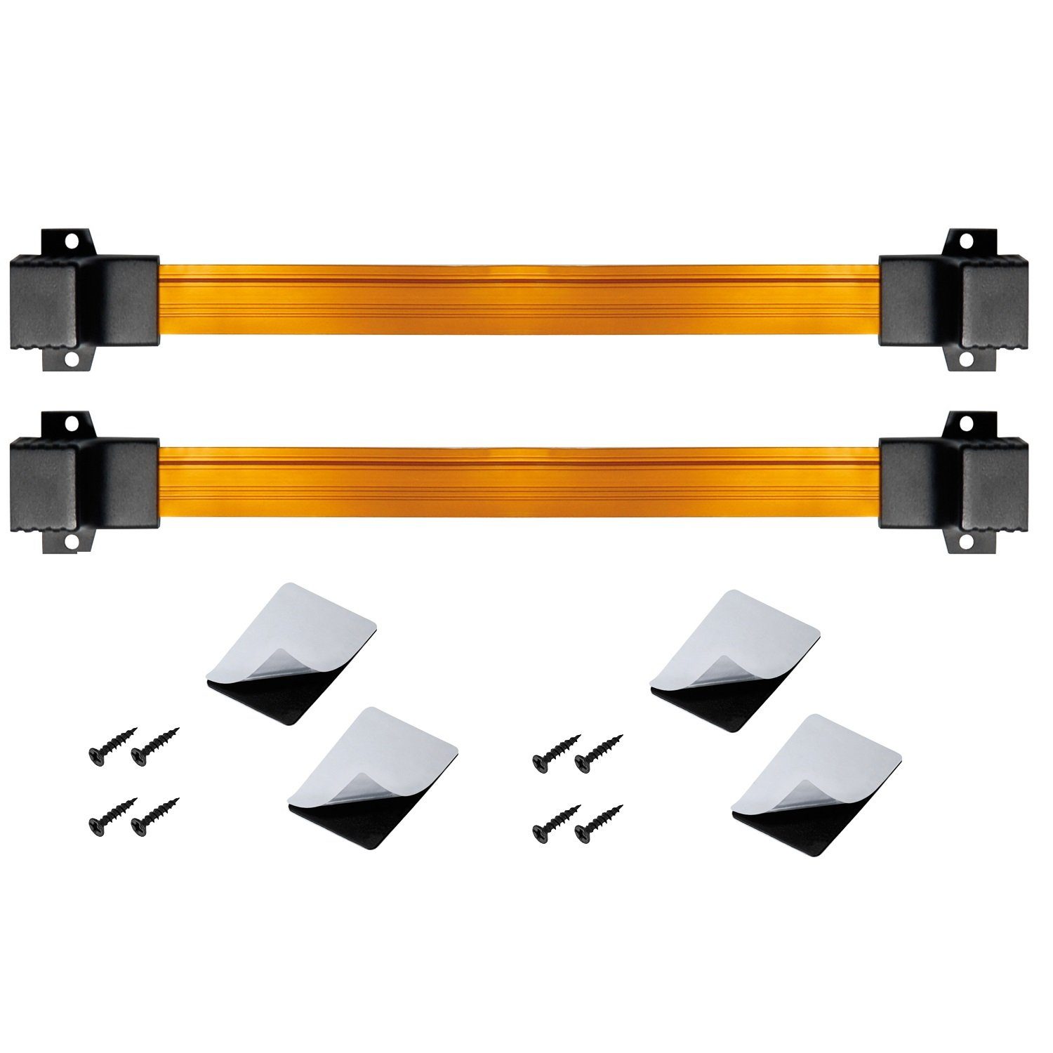 ARLI Fensterdurchführung für Netzwerkkabel Set Flachkabel LAN Verbinder Netzwerk-Adapter RJ45 zu RJ45, 25 cm