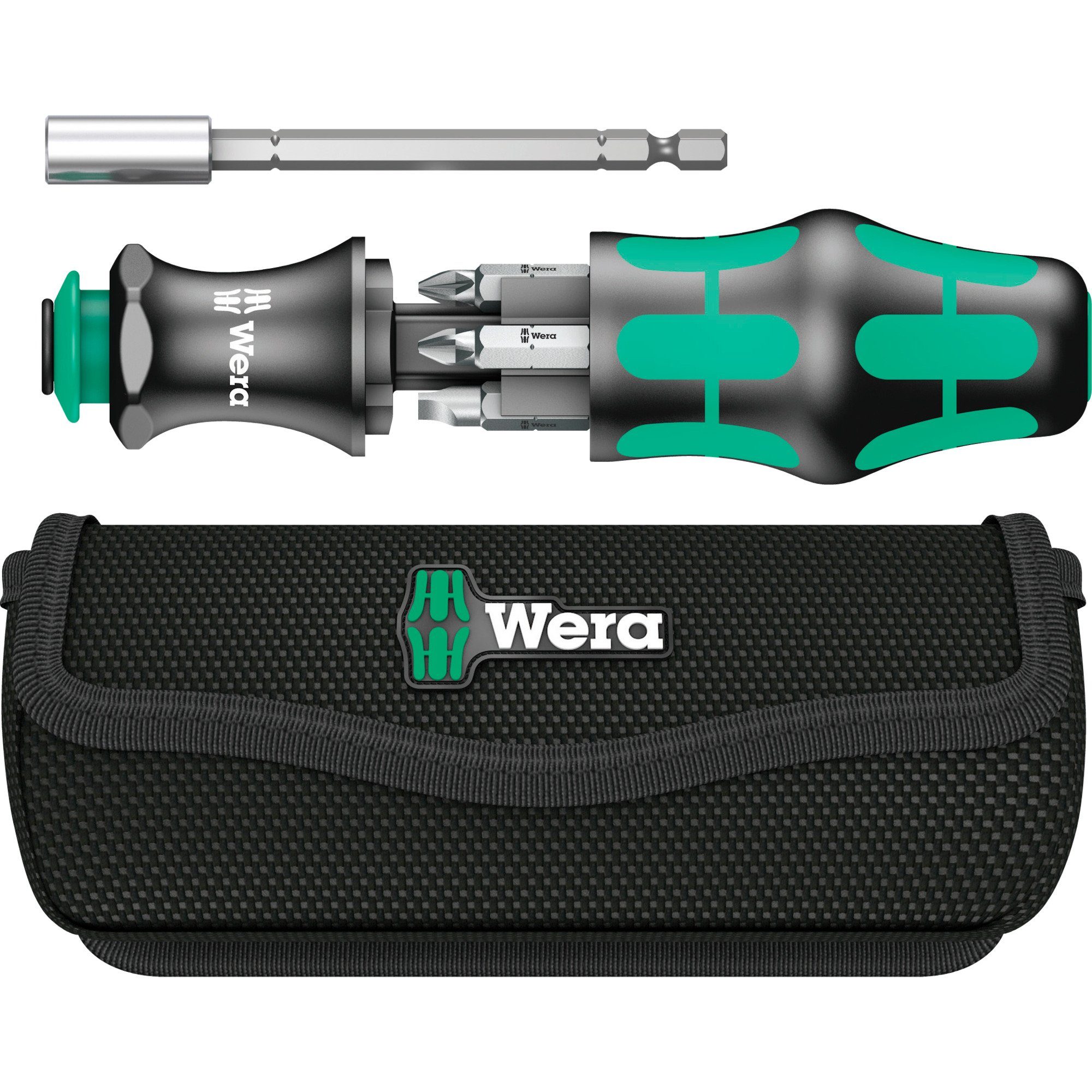 Bohrer- und Bitset Wera Kraftform Kompakt 28, 7-teilig