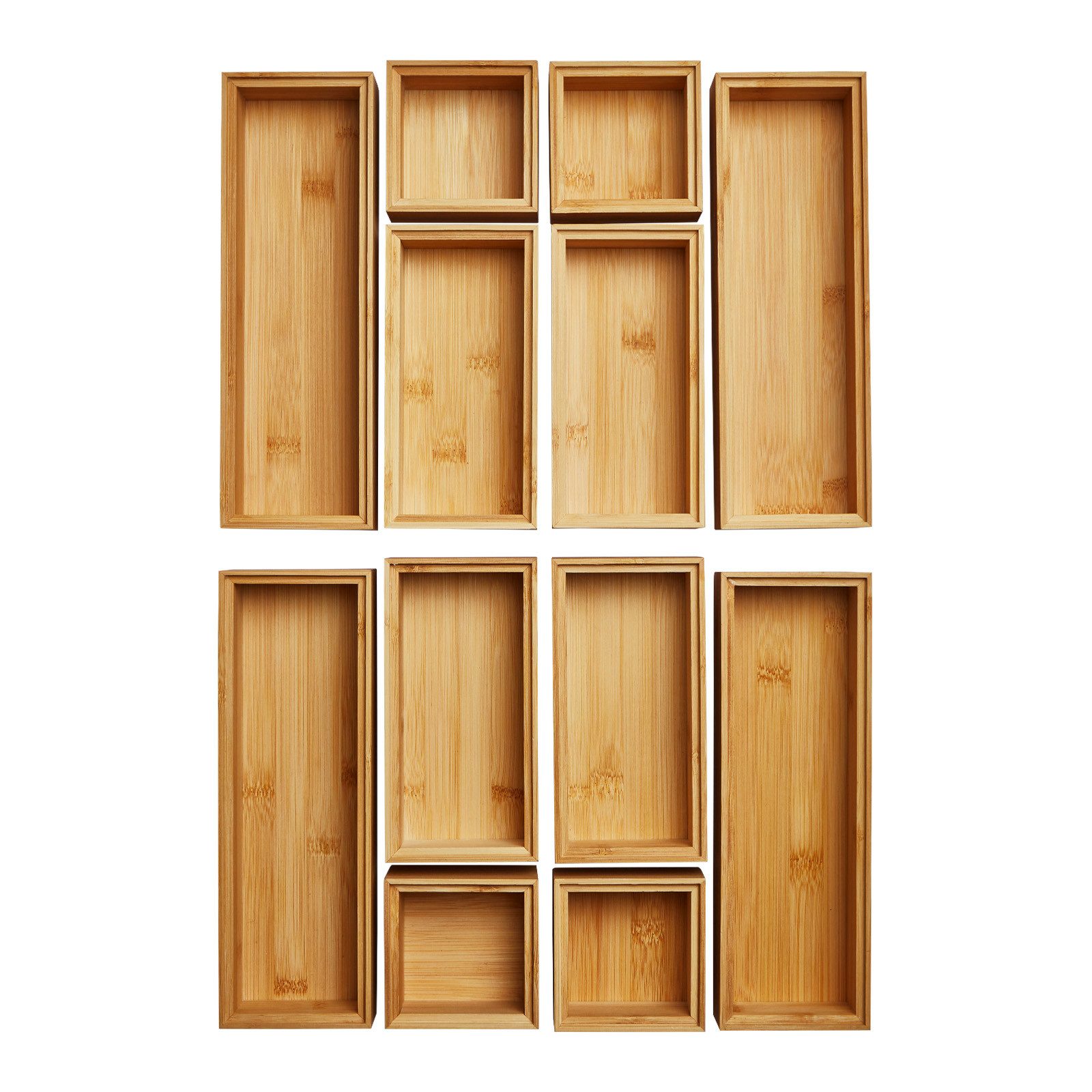 SO-TECH® Schubkasteneinsatz Stapelbare ORGA-BOX BAMBUS Schubladen günstig online kaufen