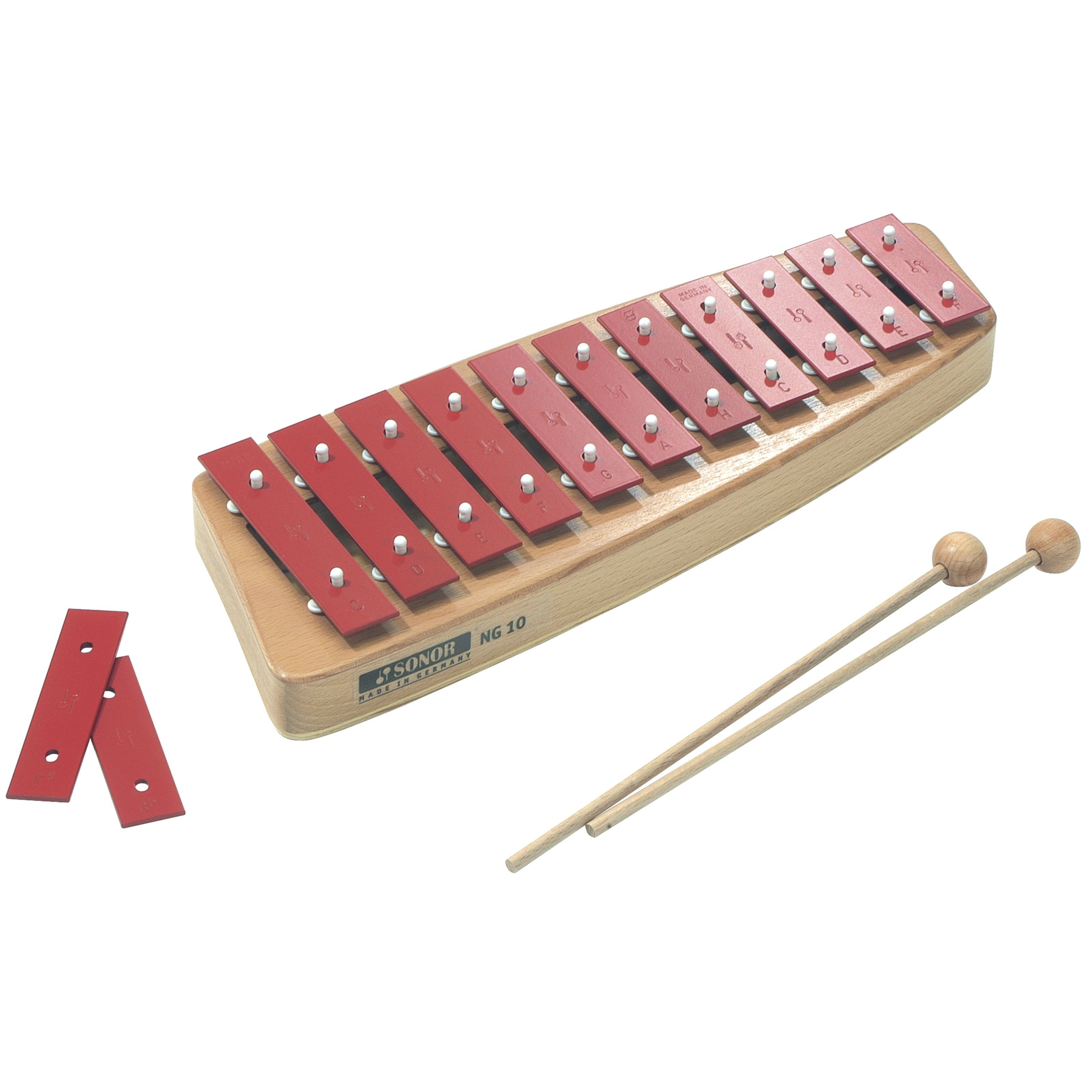 SONOR Glockenspiel,Glockenspiel NG10, Sopran, Glockenspiel NG10, Sopran - Orff instrument