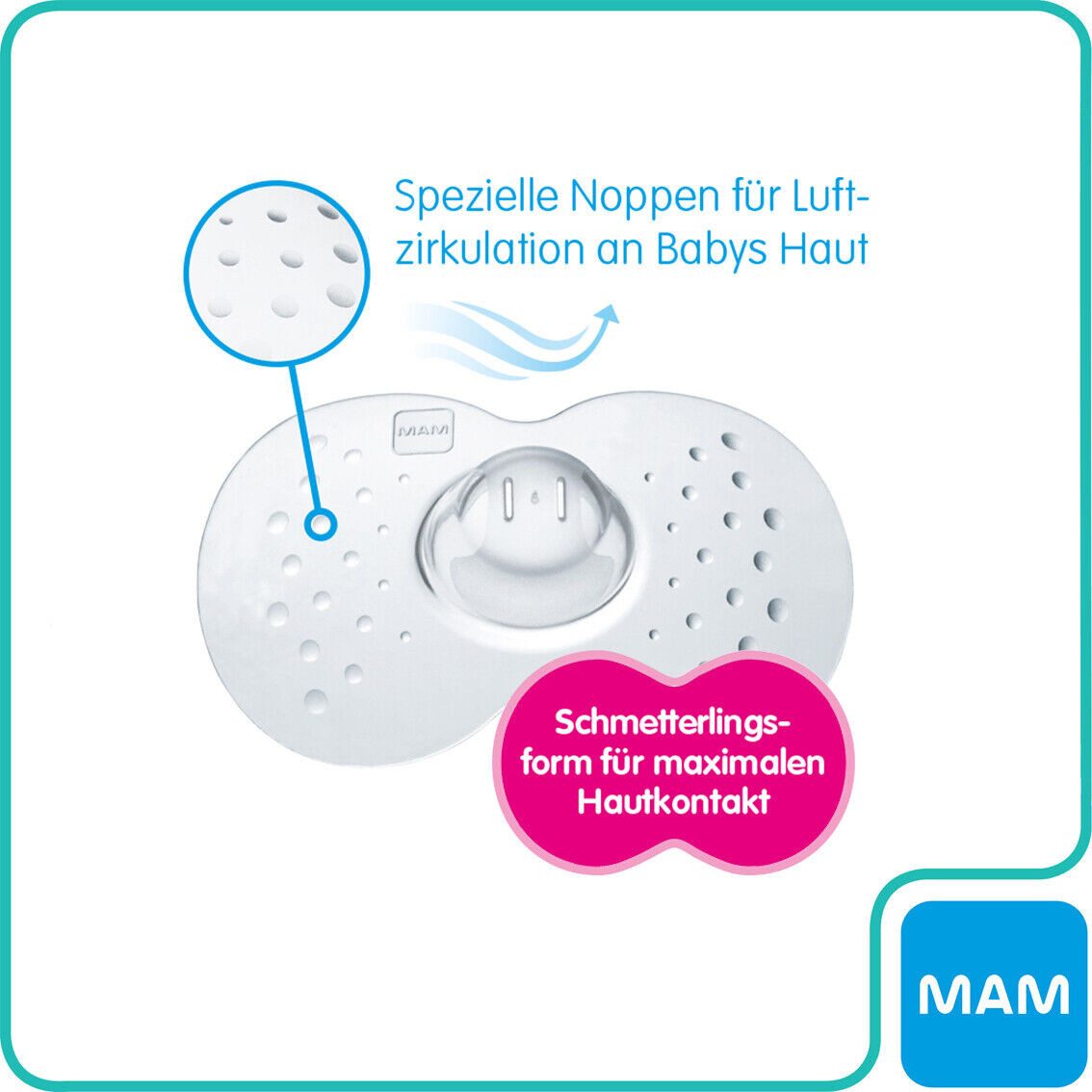 MAM BH-Stilleinlagen Stillhütchen Brusthütchen SkinSoft Silikon, mit Aufbewahrungsbox
