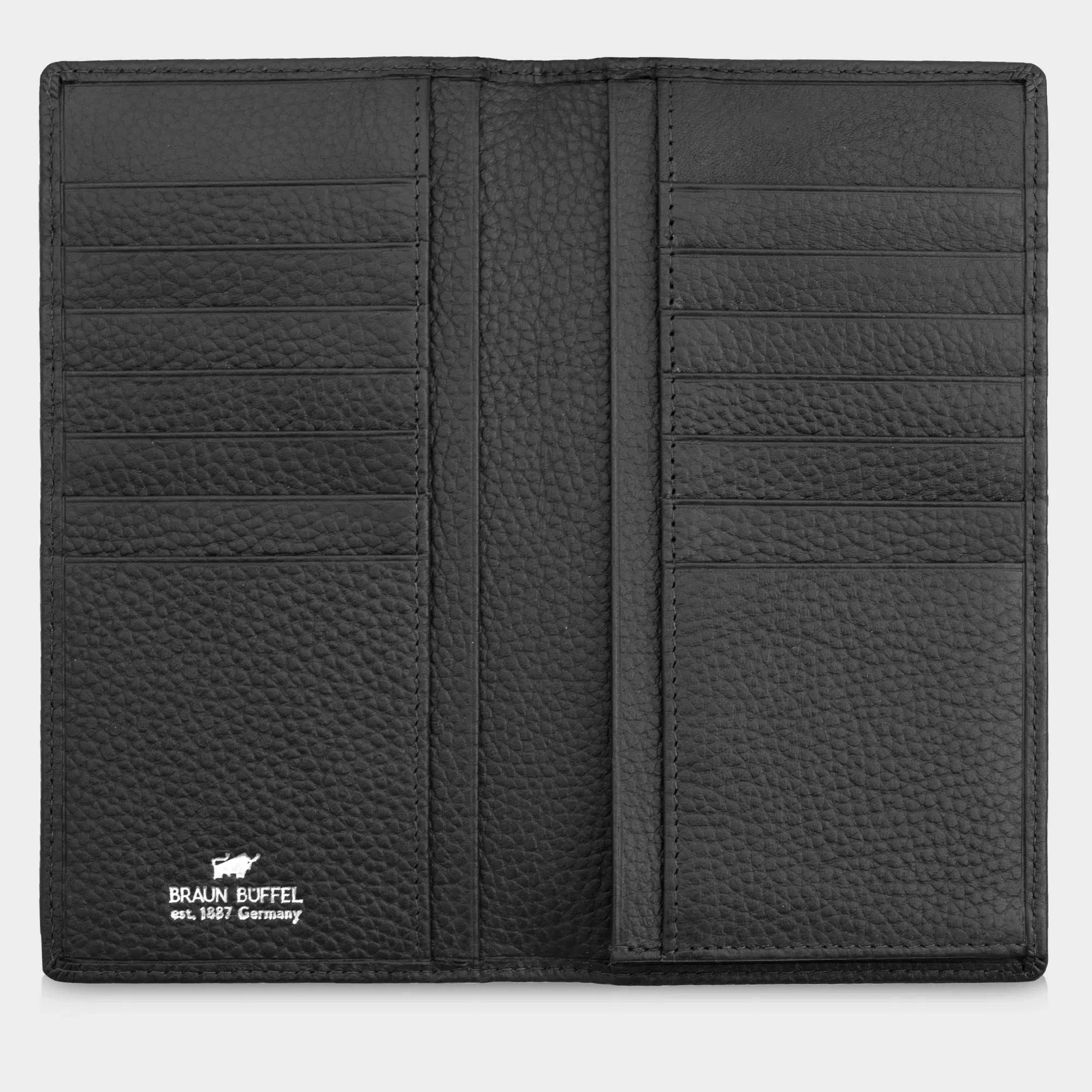 Braun Büffel Brieftasche THEO RFID Brieftasche 14 Kartenfächer schwarz