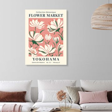 Posterlounge Forex-Bild TAlex, Flower Market Yokohama, Wohnzimmer Modern Illustration