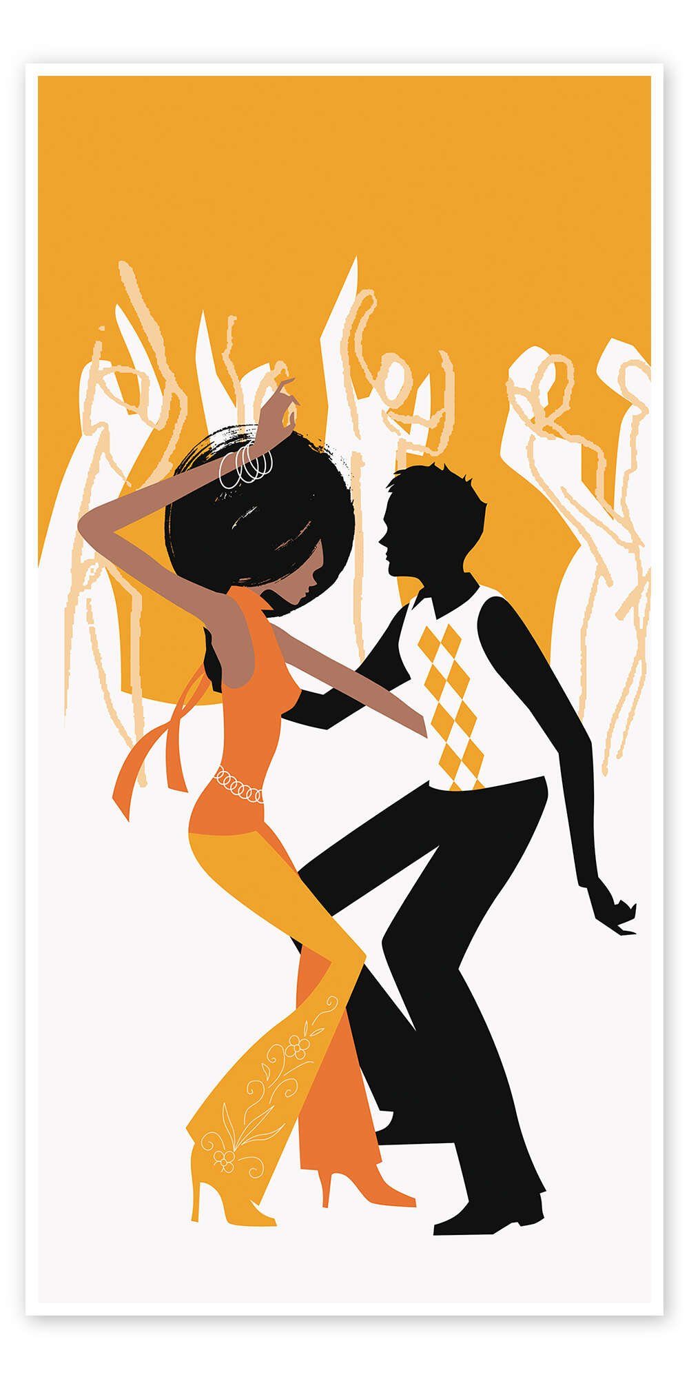 Posterlounge Poster Editors Choice, The seventies are back, Jugendzimmer Lounge Illustration