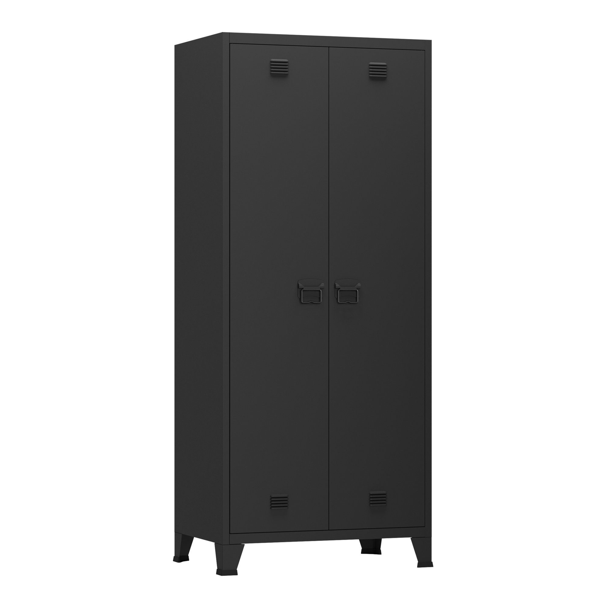 en.casa Kleiderschrank »Hankasalmi« Stahl 180x90x40 cm günstig online kaufen