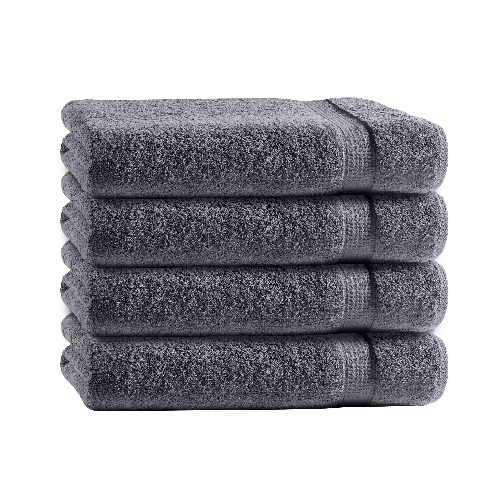 TRENDBUY24 Handtuch Set Handtücher Duschtücher Gästetücher Baumwolle Frottee Premium 4er Set, 100% Baumwolle (4-St), Duschtuch